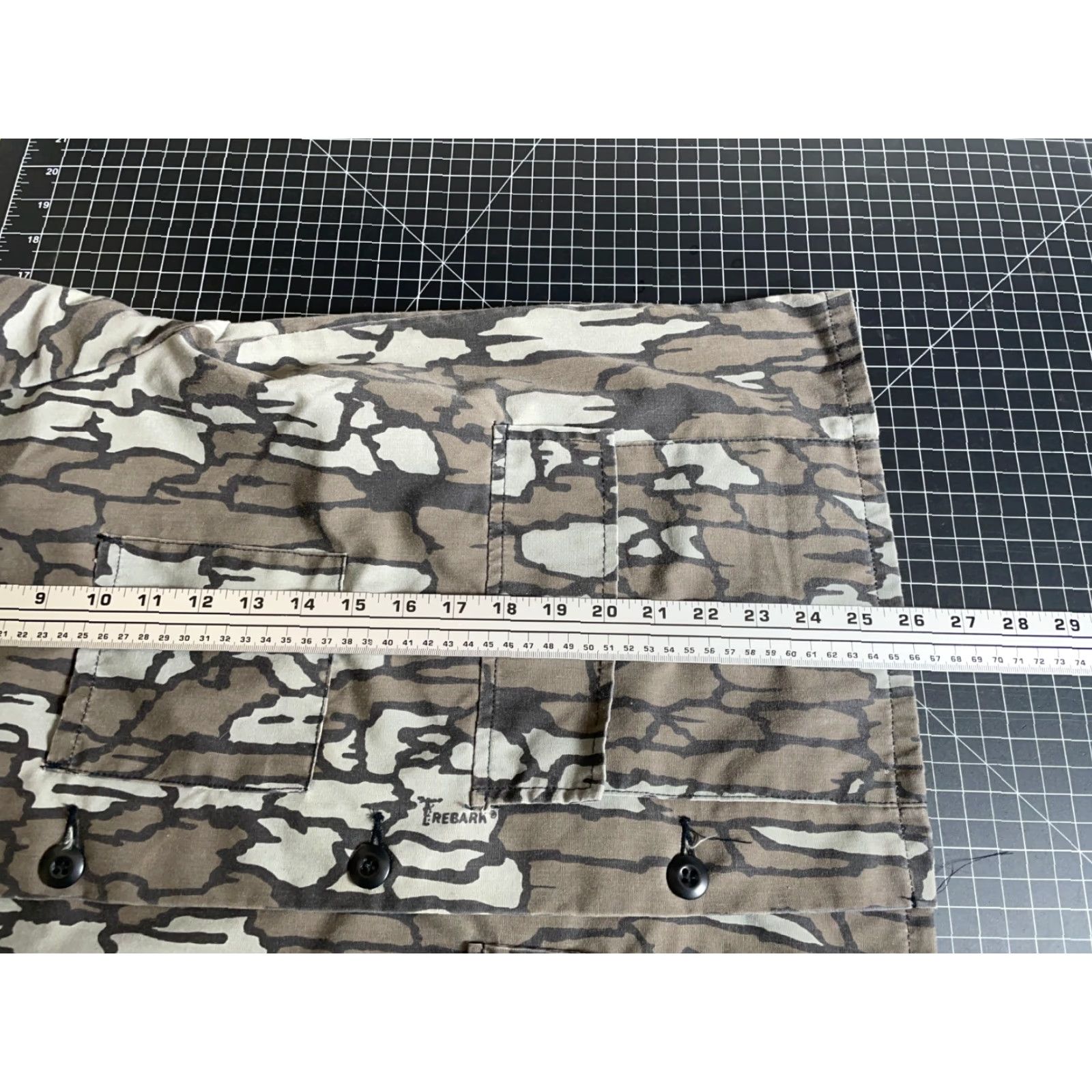 Vintage VINTAGE Trebark Camouflage Shirt Jacket Men's Large Camouflage Cotton Polyester VTG Regular Unlined Pockets Button-Up Twill 80s - Mens Size US L / EU 52-54 / 3 - 7 Thumbnail