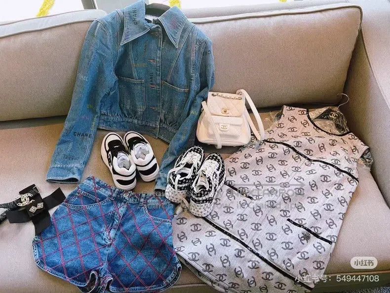 Chanel Chanel 22S colourful graffiti letter print washed denim ja Size XXS / US 00 / IT 34 - 5 Thumbnail