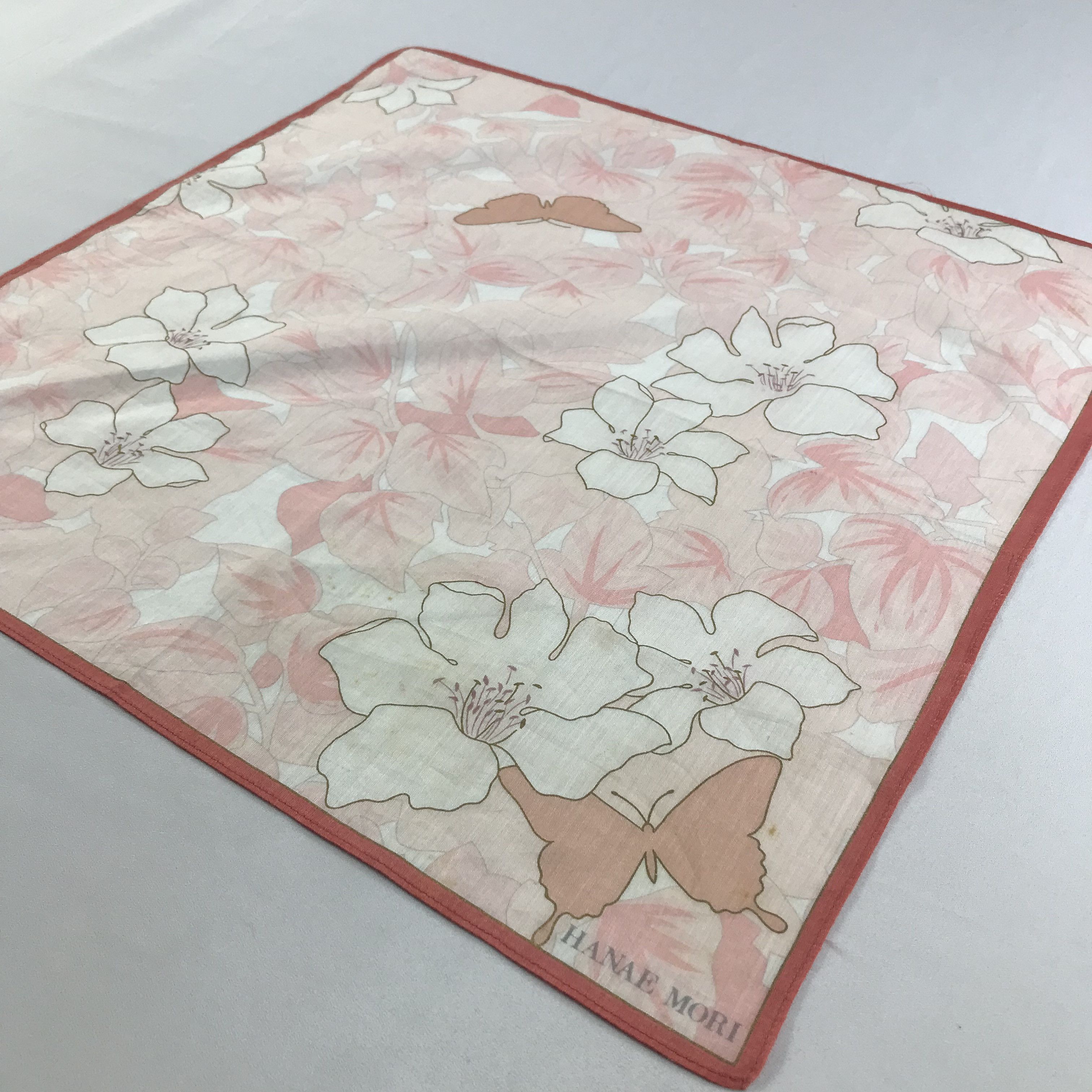 Hanae Mori × Vintage Hanae Mori Bandana / Handkerchief / Neckerchief - S2615 Size ONE SIZE - 2 Thumbnail