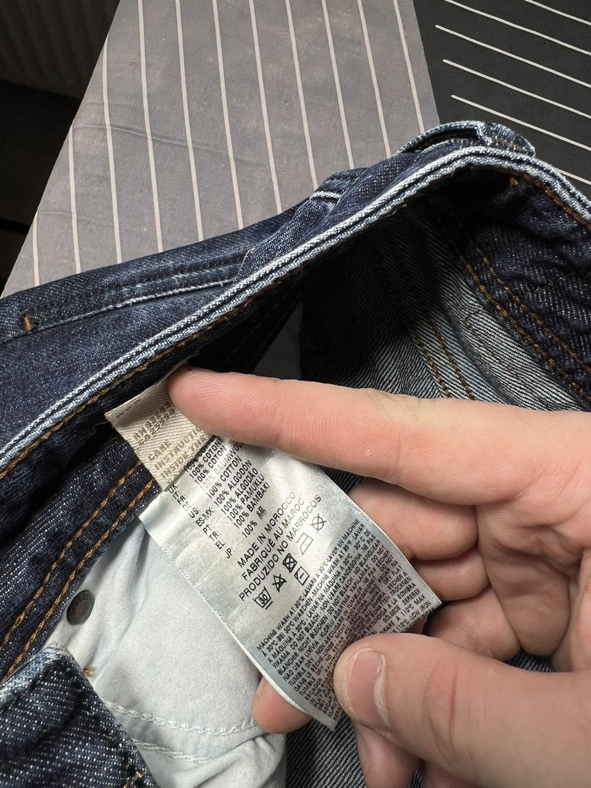 Diesel 🔥 Diesel Larkee Jeans W34 Regular Straight Fit Vintage Denim Size US 34 / EU 50 - 16 Thumbnail