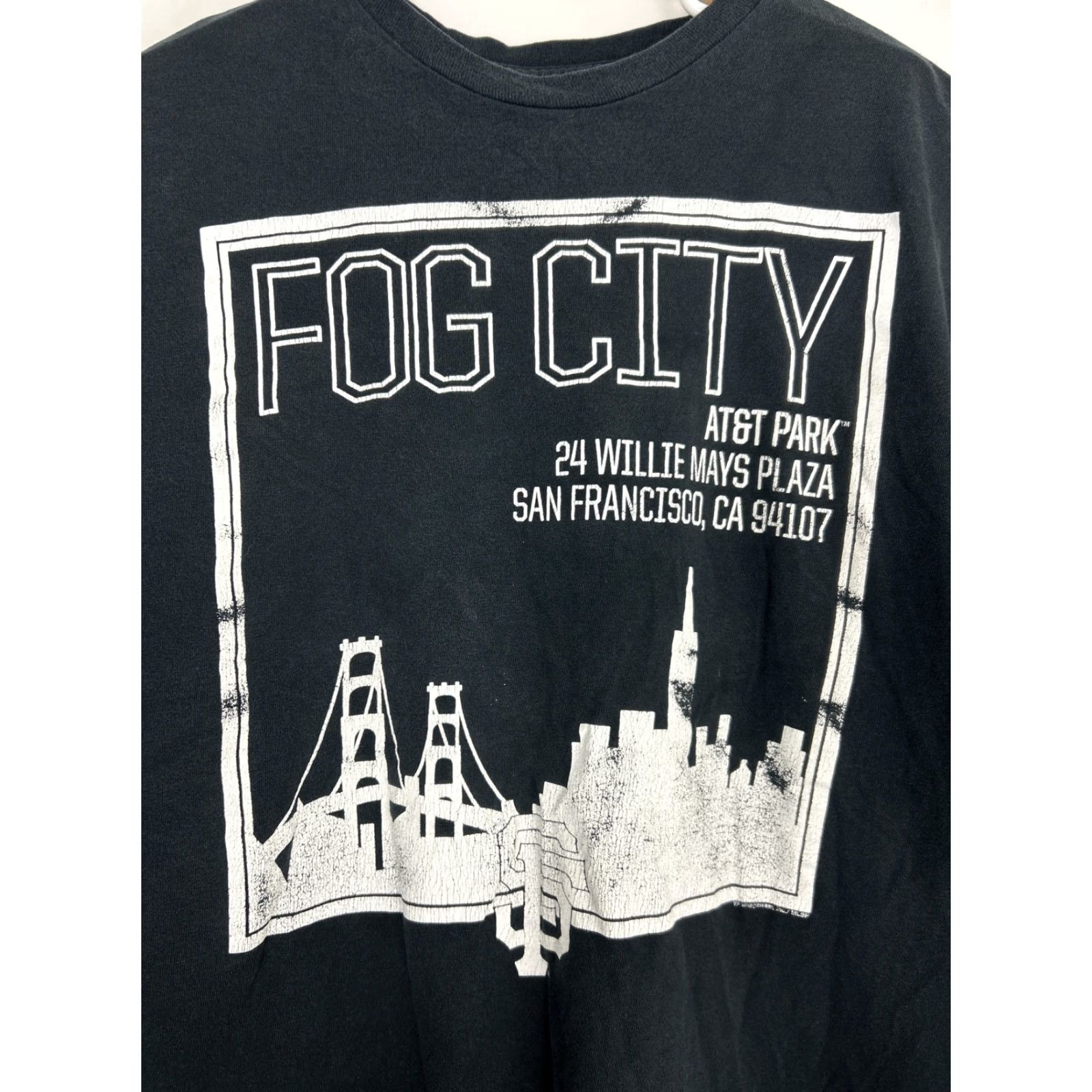 Vintage VINTAGE PARK T-Shirt Mens 2XL Black Giants AT&T Park Fog City City Mens Size US XXL / EU 58 / 5 - 3 Thumbnail