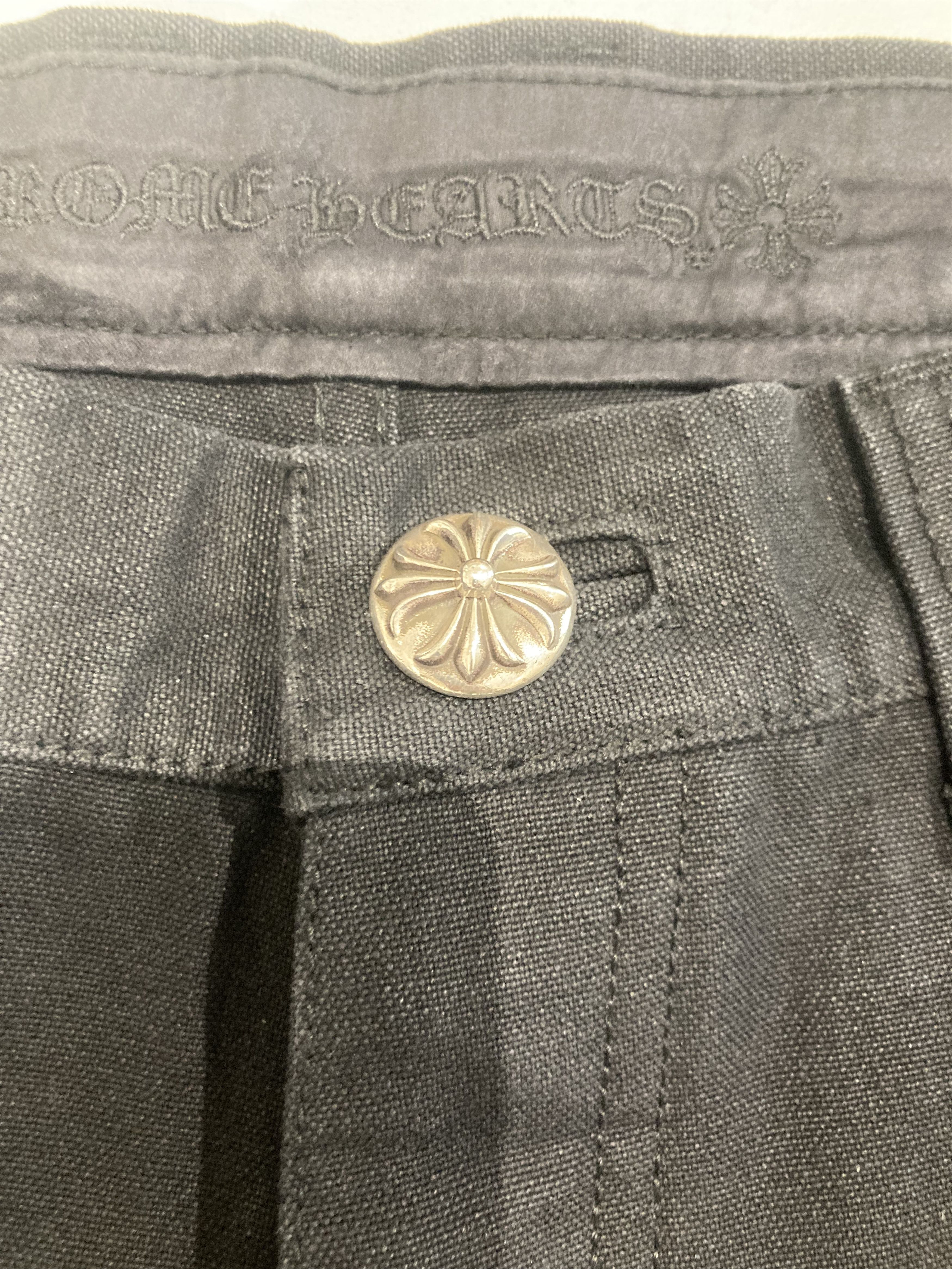 Chrome Hearts Chrome Hearts Black Cross Patch Leather Carpenter Pants Size 25" / US 0 / IT 36 - 3 Thumbnail