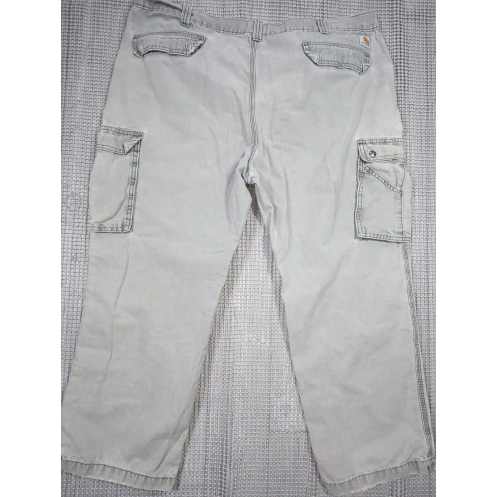 Carhartt Carhartt Relaxed Fit Gray Cargo Pants 44x29 Cargo Pants Mens Gray 90s Workwear Carhartt Cargo Pants Size US 44 / EU 60 - 4 Thumbnail