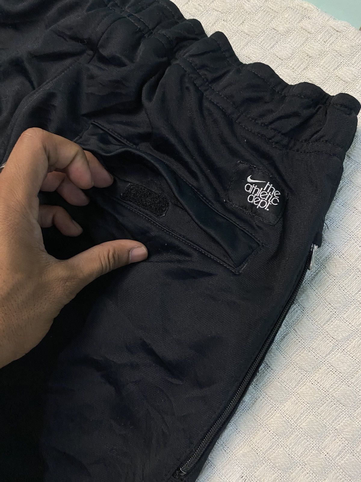 NOCTA × Nike 💥 VINTAGE NIKE BAGGY BLACK WIDE LEG TRACK PANTS Y2K Size US 28 / EU 44 - 16 Thumbnail