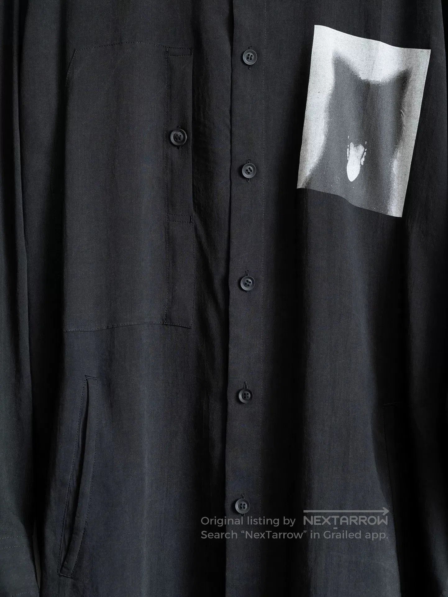 Yohji Yamamoto Yohji Yamamoto Dog Print Long Sleeve Shirt. Size US M / EU 48-50 / 2 - 6 Thumbnail