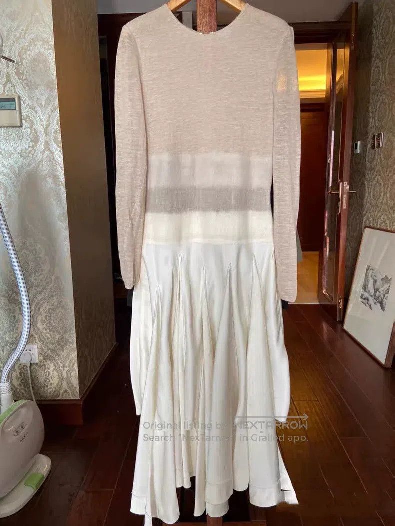 Loewe Loewe Wool and linen, skirt is a silk dress Size XS / US 0-2 / IT 36-38 - 1 Thumbnail