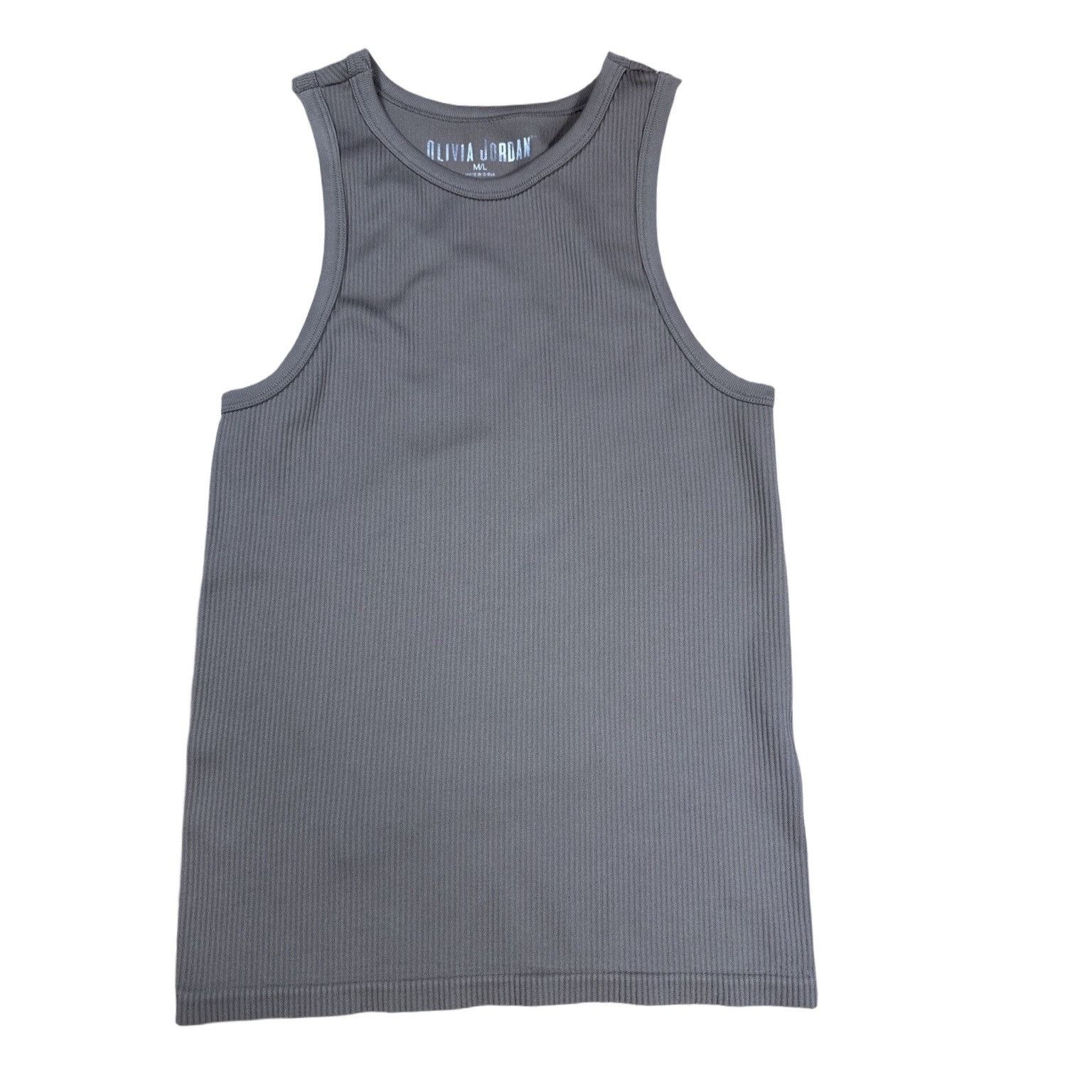 Other NWOT Olivia Jordan Ribbed Tan Tank Top Size M/L Size M / US 6-8 / IT 42-44 - 2 Thumbnail