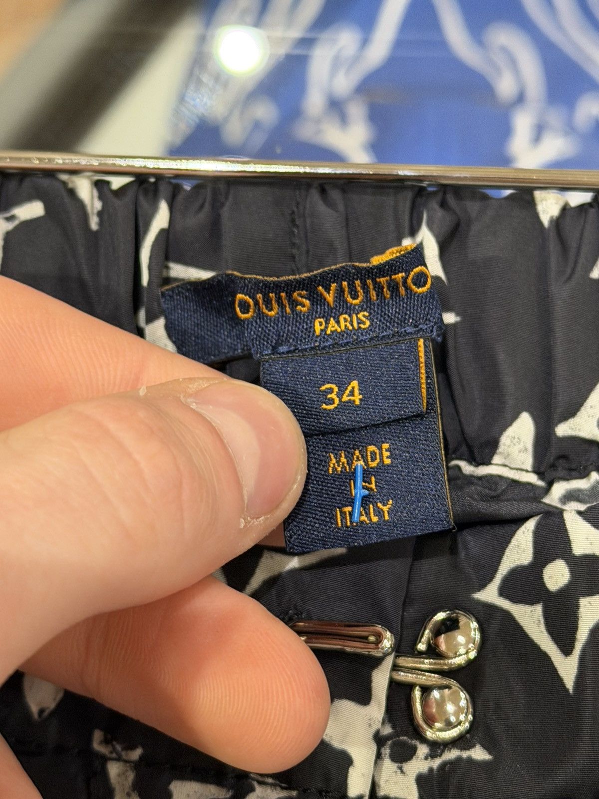 Louis Vuitton Louis Vuitton Monogram Nylon Pants - Black/White Size US 26 / EU 42 - 4 Thumbnail