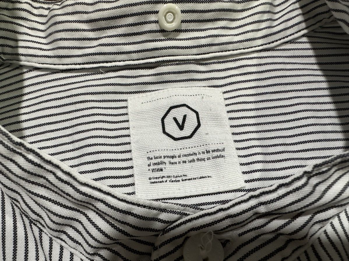 Visvim 🔥Visvim Striped Shirt L/S Mandarin Collar Size US L / EU 52-54 / 3 - 9 Thumbnail