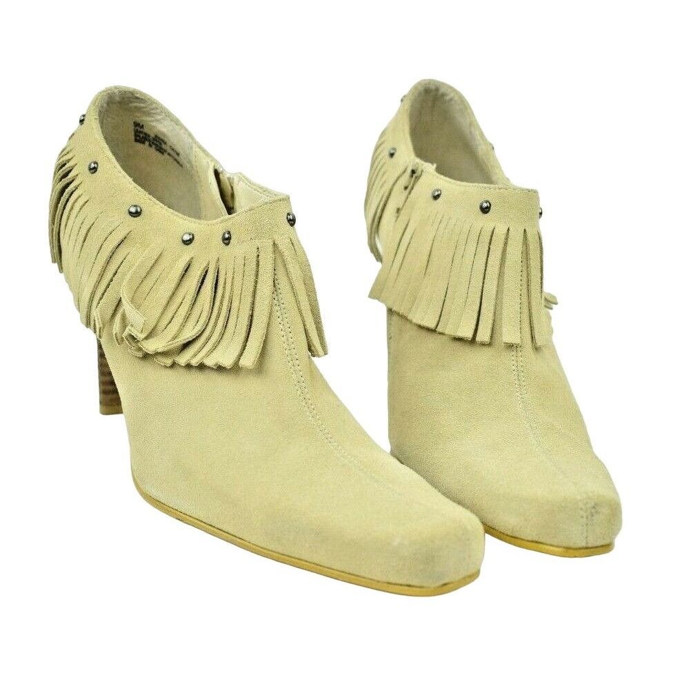 Other MIA Womens US Size 9 Hunter Tan Suede Leather Fringe Ankle B Size US 9 / IT 39 - 2 Thumbnail