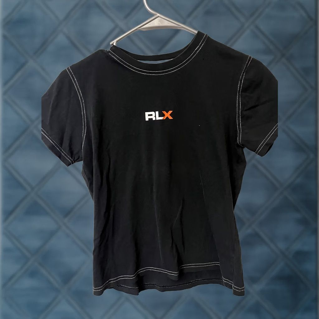 Vintage RLX Shirt M Black Womens Short Sleeve Crew Pullover Logo Active Preppy Casual Size M / US 6-8 / IT 42-44 - 1 Thumbnail