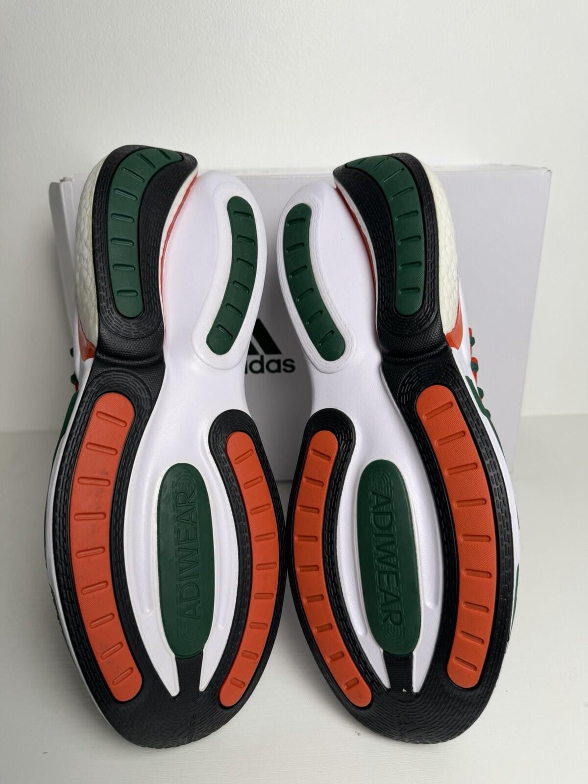 Adidas Size 13 - adidas Alphaboost V1 NCAA Pack - Miami Size US 13 / EU 46 - 6 Thumbnail