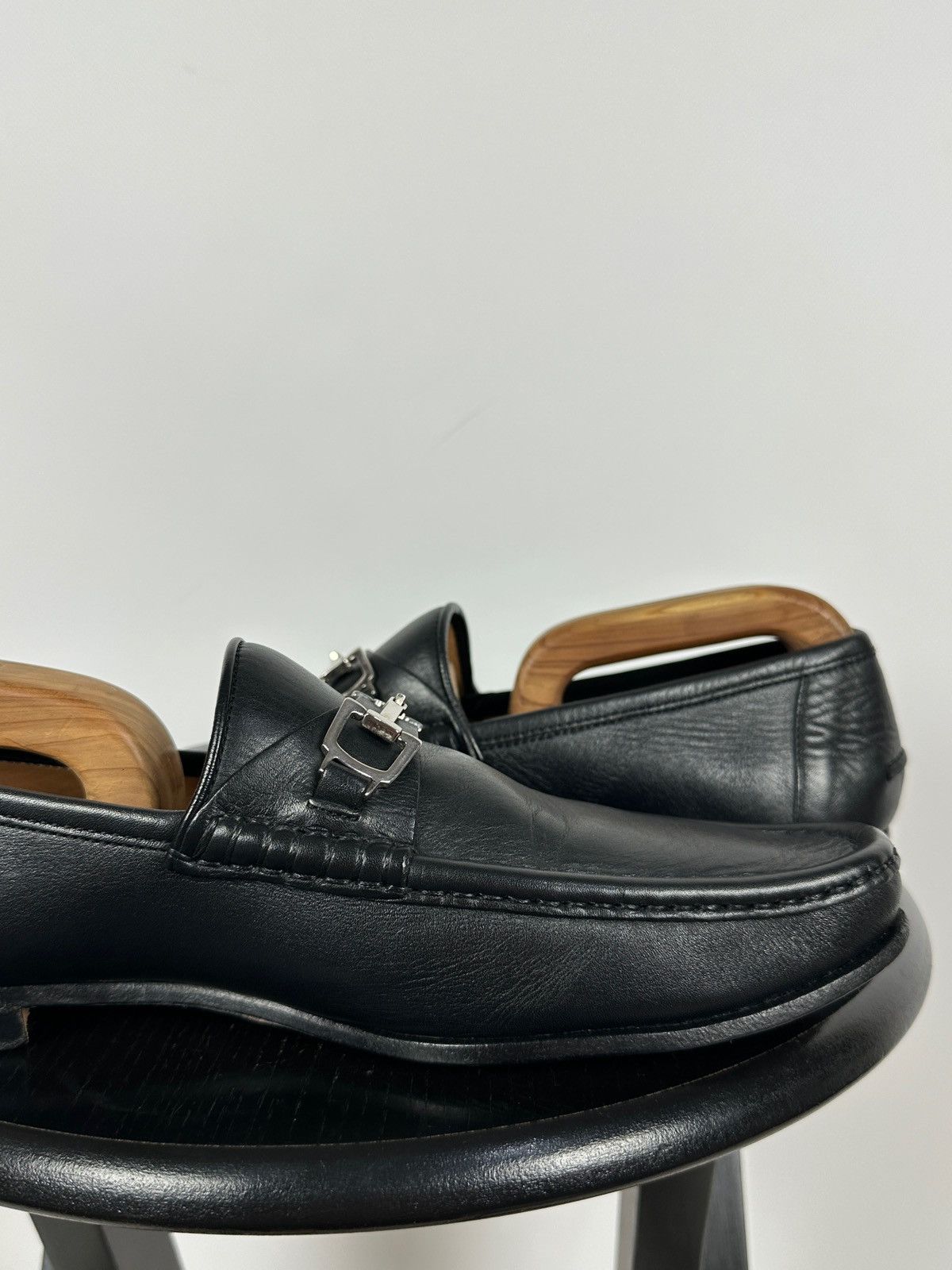 Gucci Gucci Horsebit Black Leather Slip On Loafers Size US 9 / EU 42 - 18 Thumbnail
