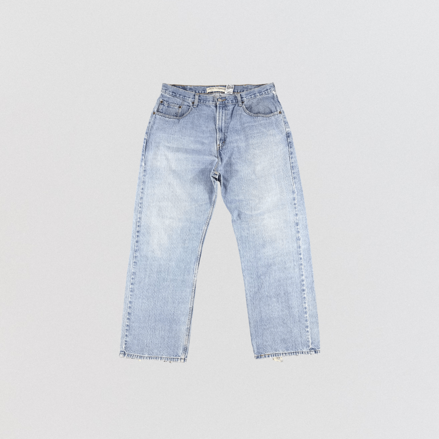 image of Light Wash Levis 569 Denim Jeans-Jm715 in Blue, Men's (Size 37)