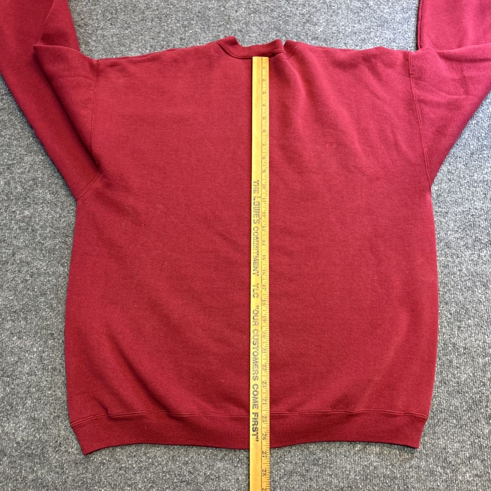 Hanes VINTAGE Hanes Heavyweight U Kansas Longsleeve Crewneck Sweater Men’s XL Red Mens Sweatshirt Size US XL / EU 56 / 4 - 8 Thumbnail