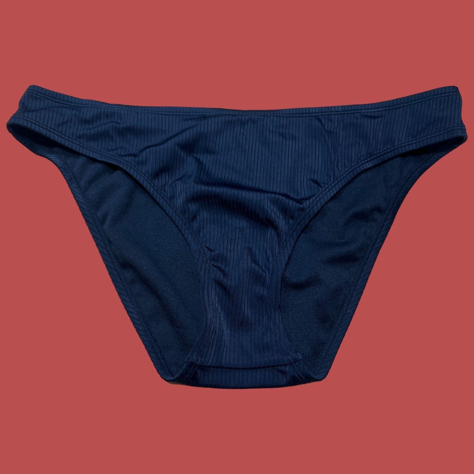 Other Shade & Shore - Women's Ribbed Hipster Cheeky Bikini Bottom Size ONE SIZE - 3 Thumbnail