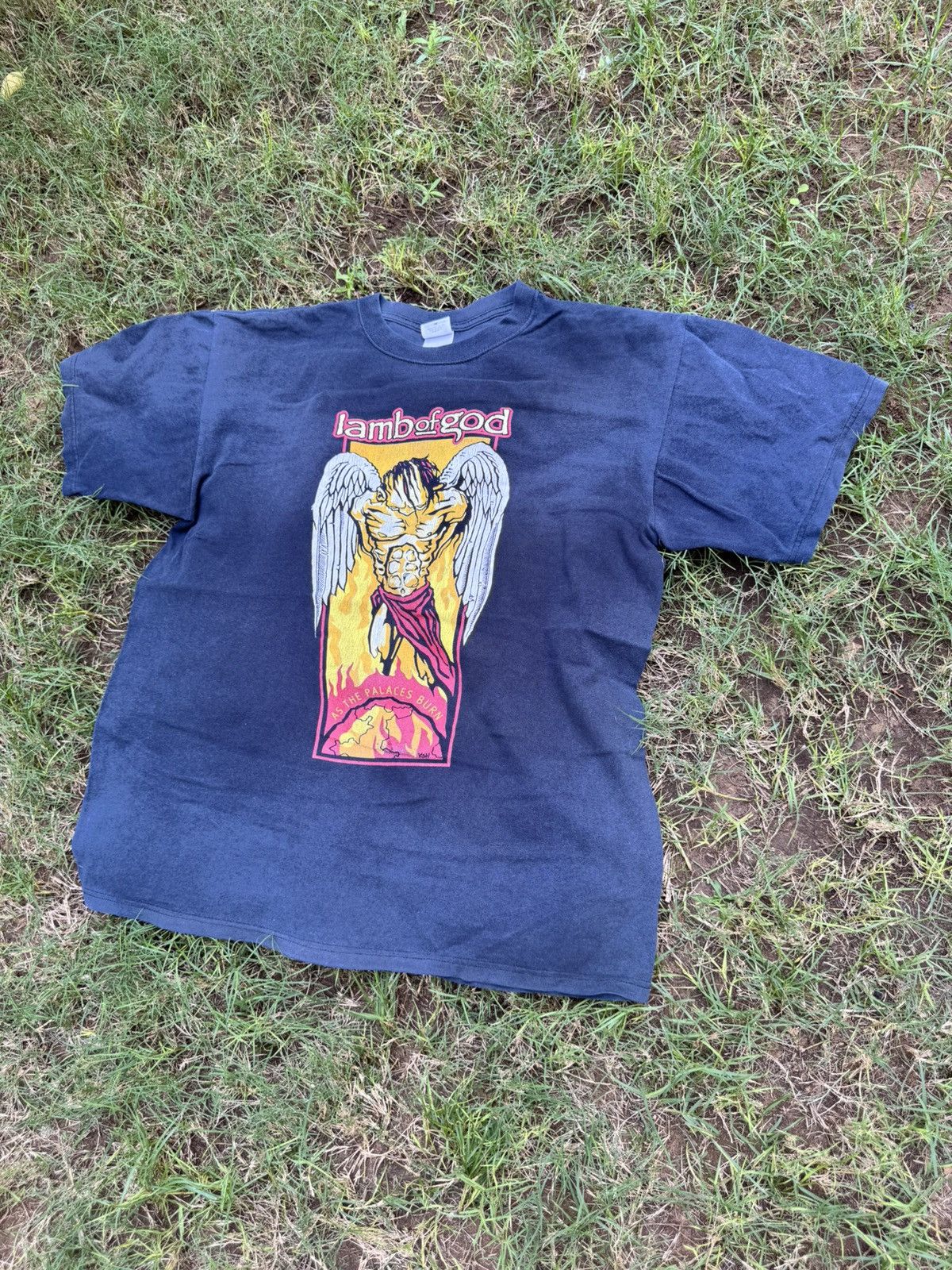 Vintage Lamb of God As The Palaces Burn T-shirt vintage 90s Size US L / EU 52-54 / 3 - 2 Thumbnail