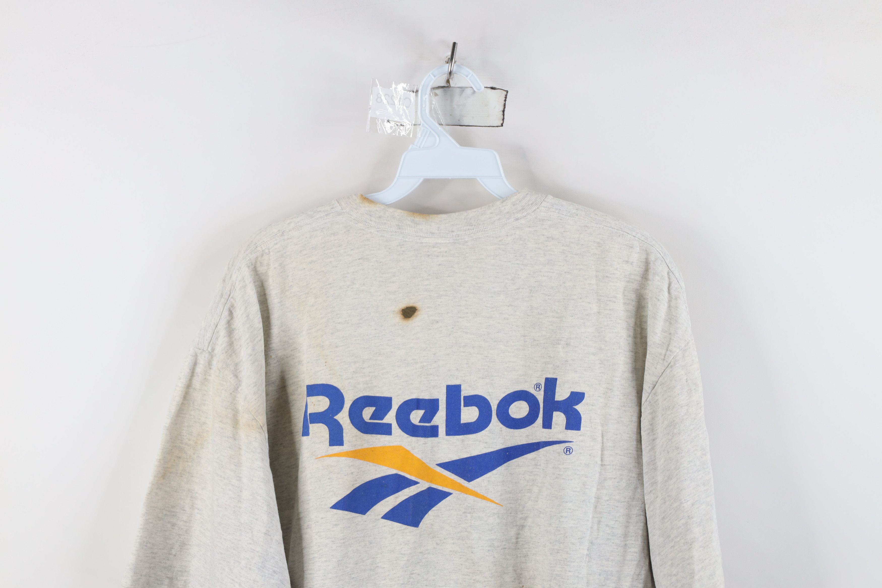 Reebok Vintage 90s Reebok Newington T-Shirt Heather Gray USA Size US XL / EU 56 / 4 - 12 Thumbnail