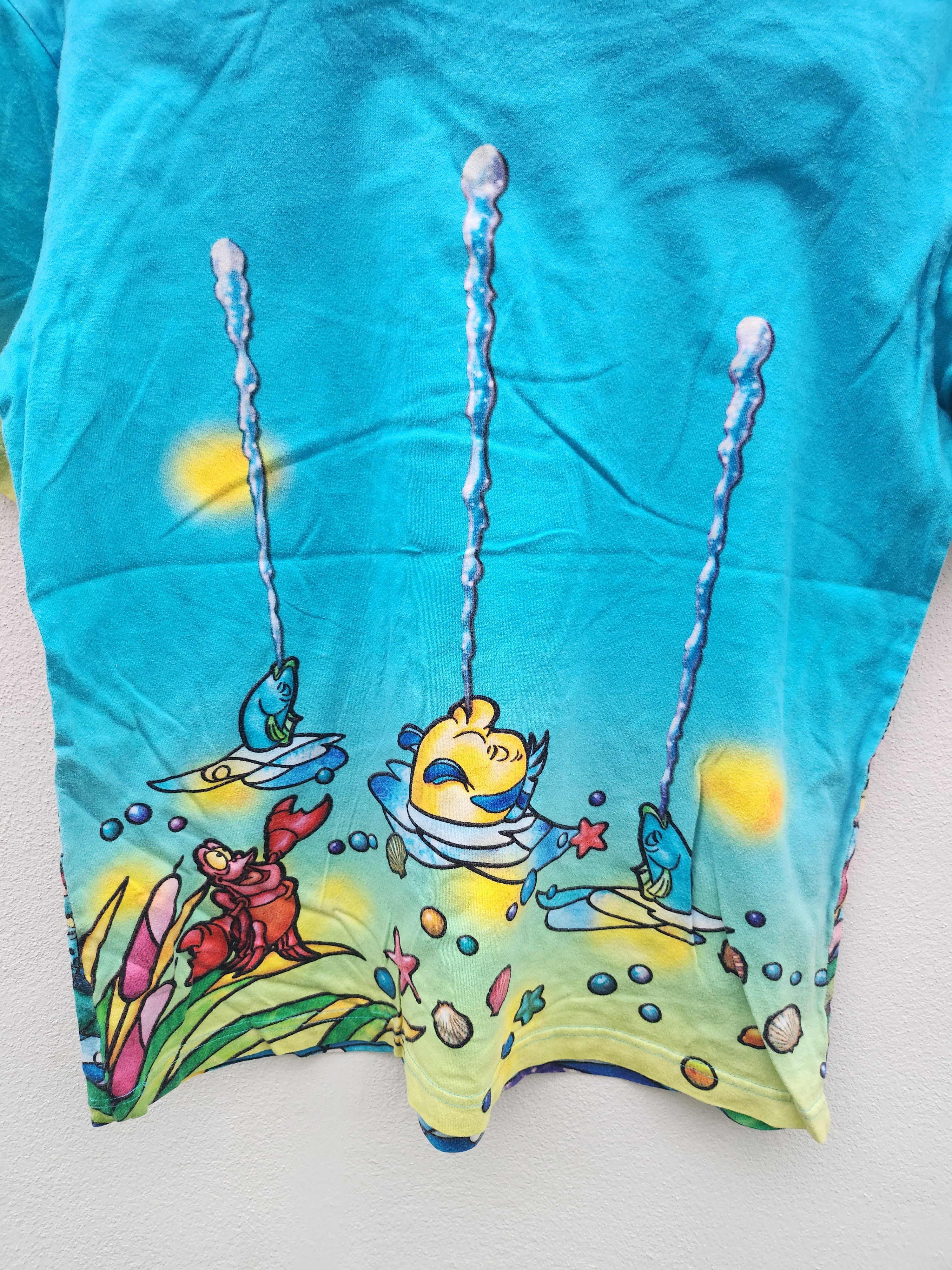 Anime × Cartoon Network × Japanese Brand 💥Vtg Mermaid in Love Cartoon Full Print Disney Size M / US 6-8 / IT 42-44 - 7 Thumbnail