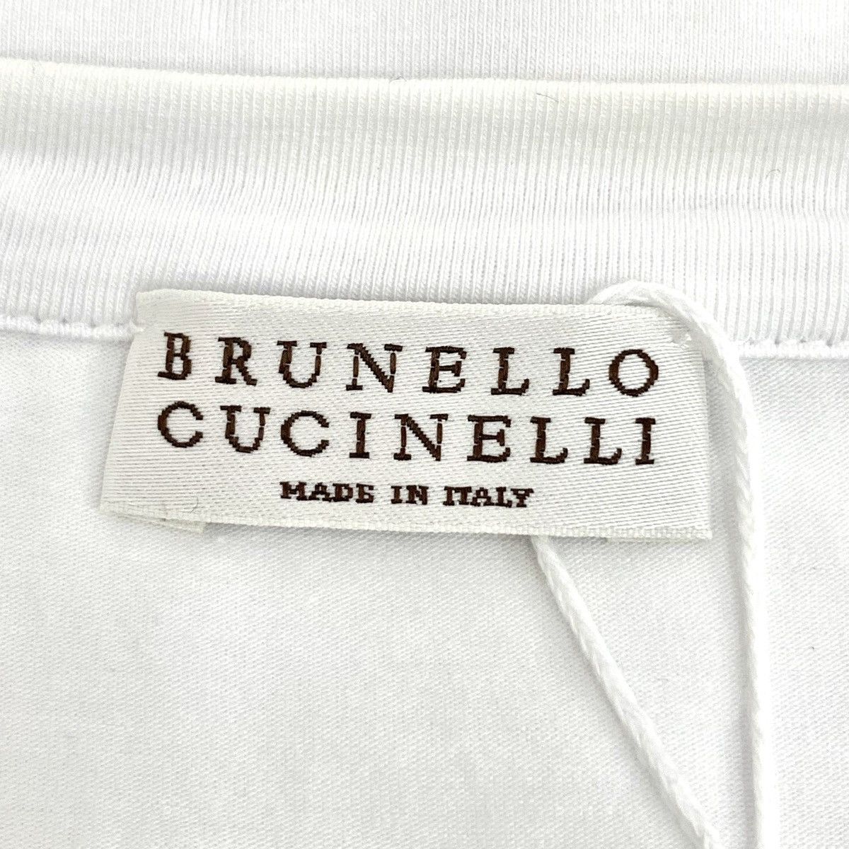 Brunello Cucinelli Brunello Cucinelli White Cotton Short Sleeve T-Shirt K26WX Size XXS / US 00 / IT 34 - 5 Thumbnail