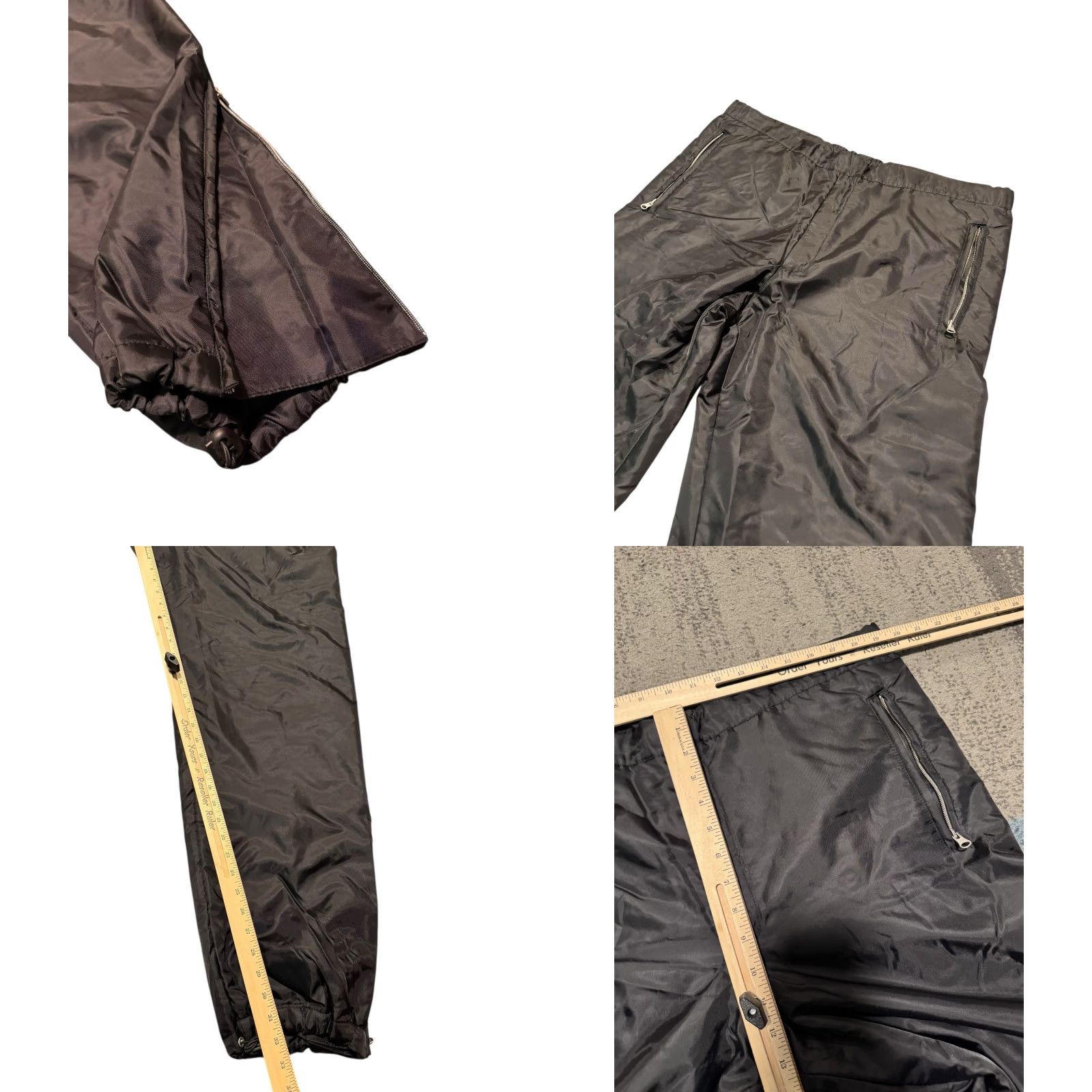 Valentino VINTAGE Valentino Sport Black Padded Ski Snow Pants Mens 48 M/L Italy Pants Regular Black 90s Snow Pants Men Size US 31 - 8 Thumbnail