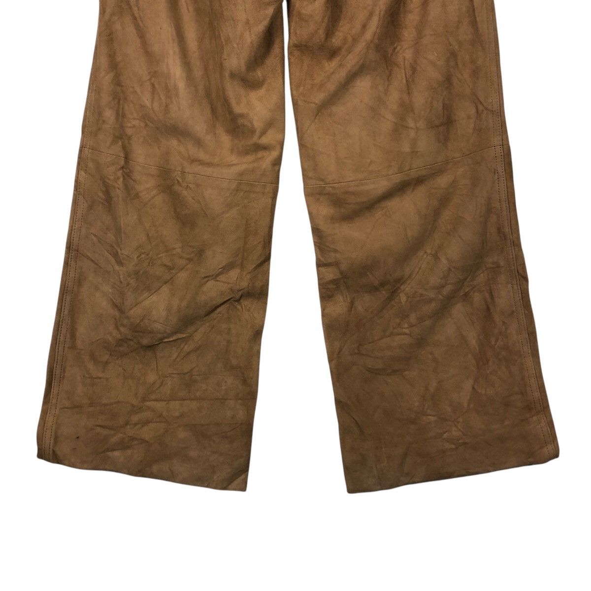Ralph Lauren Archival Ralph Lauren Suede Leather Wide Leg Pants Size US 30 / EU 46 - 13 Thumbnail