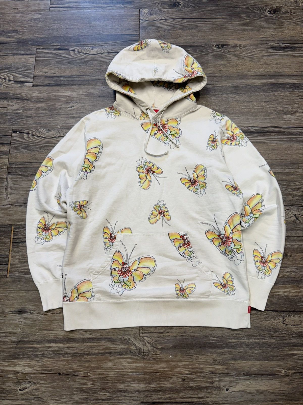Supreme Supreme Gonz Butterfly Hooded Sweatshirt Off-White Large 