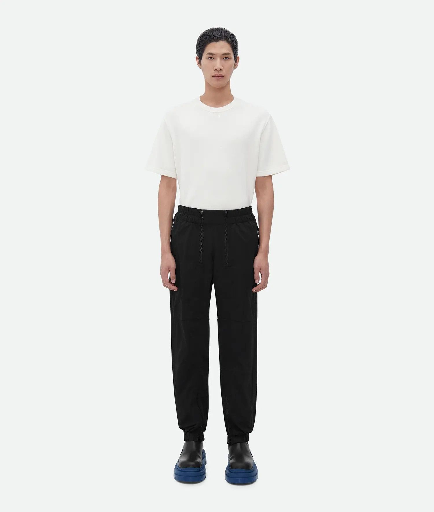 Bottega Veneta o1loc1c0325 728069 Zipped Nylon Pant in Black Size US 38 / EU 54 - 1 Thumbnail