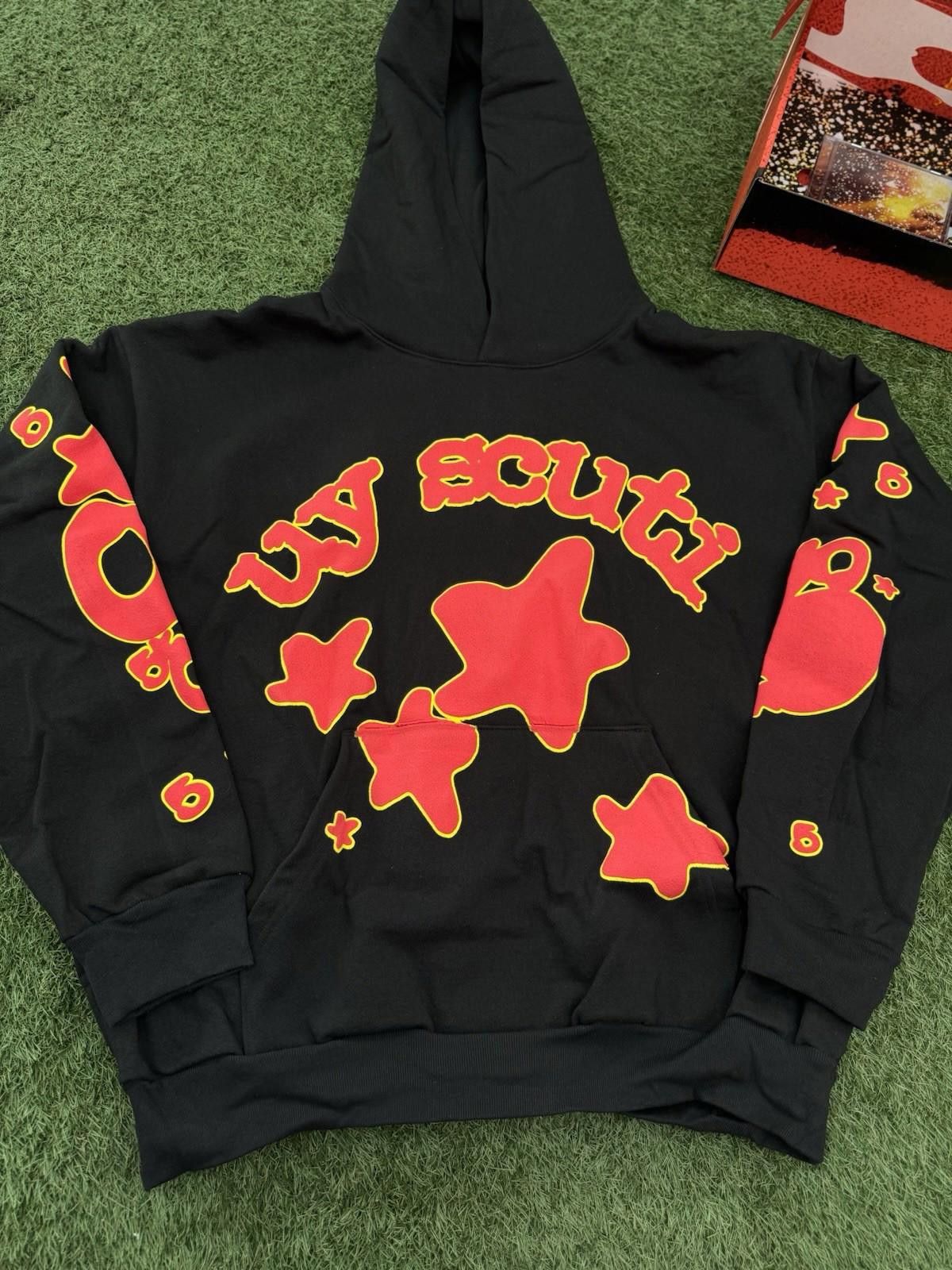 Sp5der Sp5der Worldwide Black Red Hoodie Size (XL) (NEW) Box + CD Size US XL / EU 56 / 4 - 1 Thumbnail