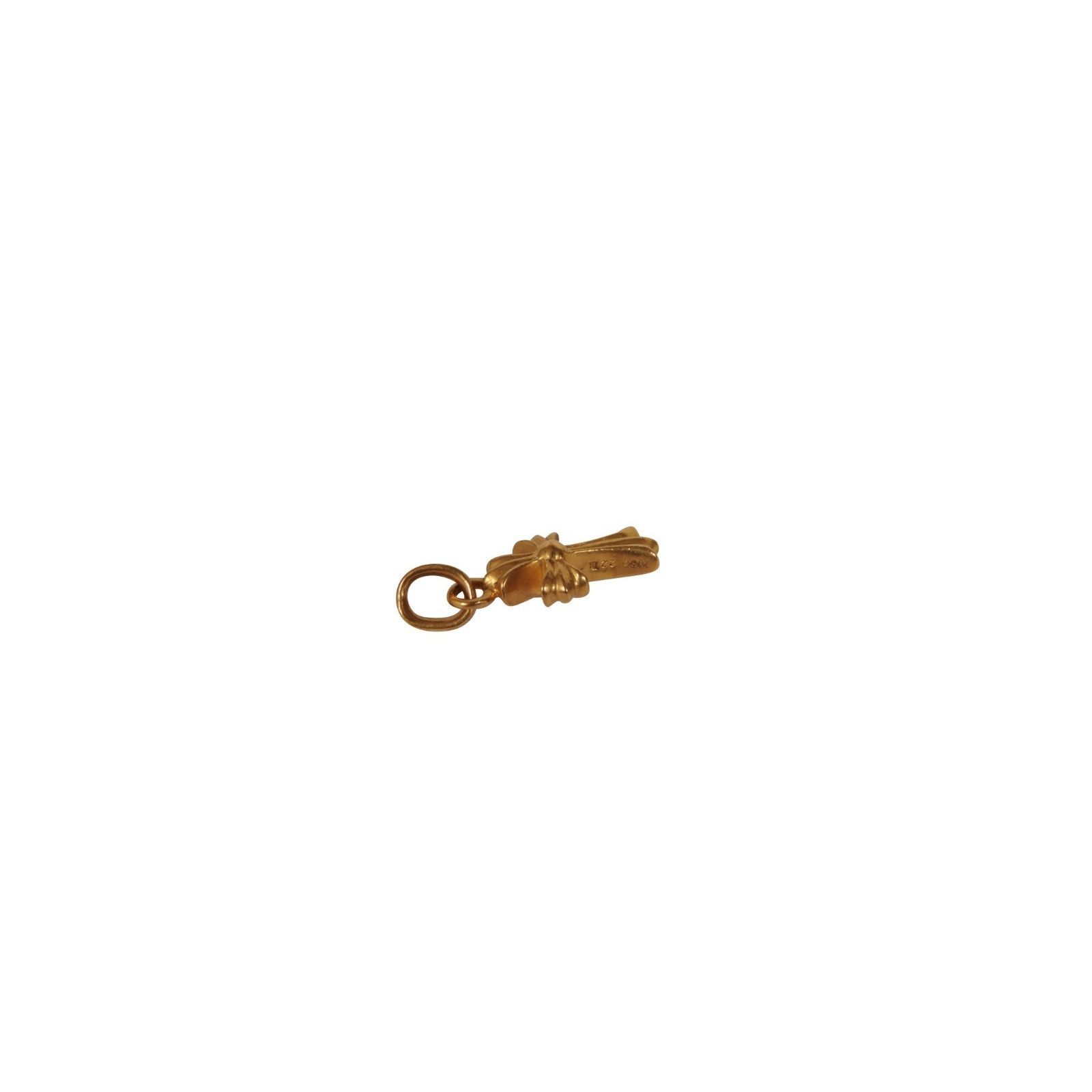 Chrome Hearts 22k Yellow Gold Baby Fat Cross Charm Necklace Size ONE SIZE - 6 Thumbnail