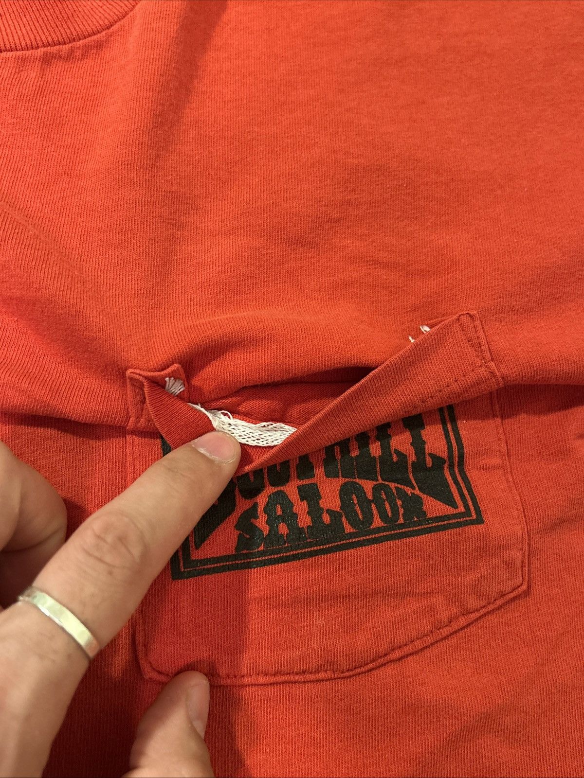 Vintage Vintage 80s Boothill Saloon pocket tee Size US L / EU 52-54 / 3 - 6 Thumbnail