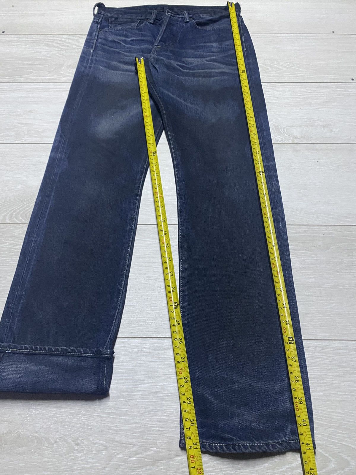 KURO Vintage Kuro Sewing Wash Black Selvedge Skinny Jeans Size US 30 / EU 46 - 17 Thumbnail
