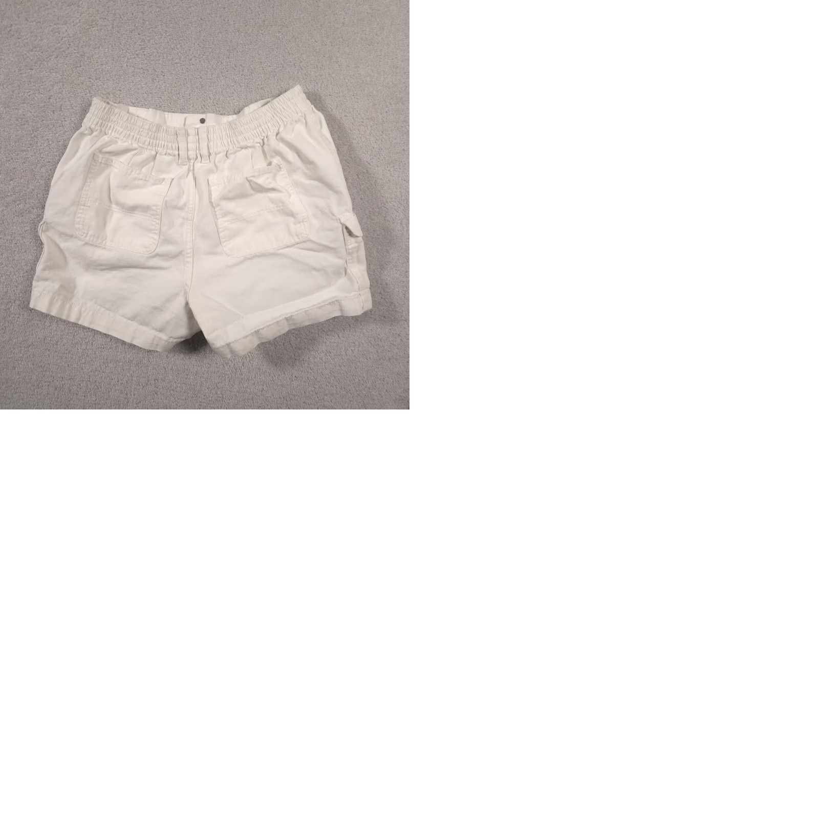 Vans Vans Shorts Womens Large White Cargo Utility Elastic Waist Skate Casual Size 36" / US 14 / IT 50 - 9 Thumbnail