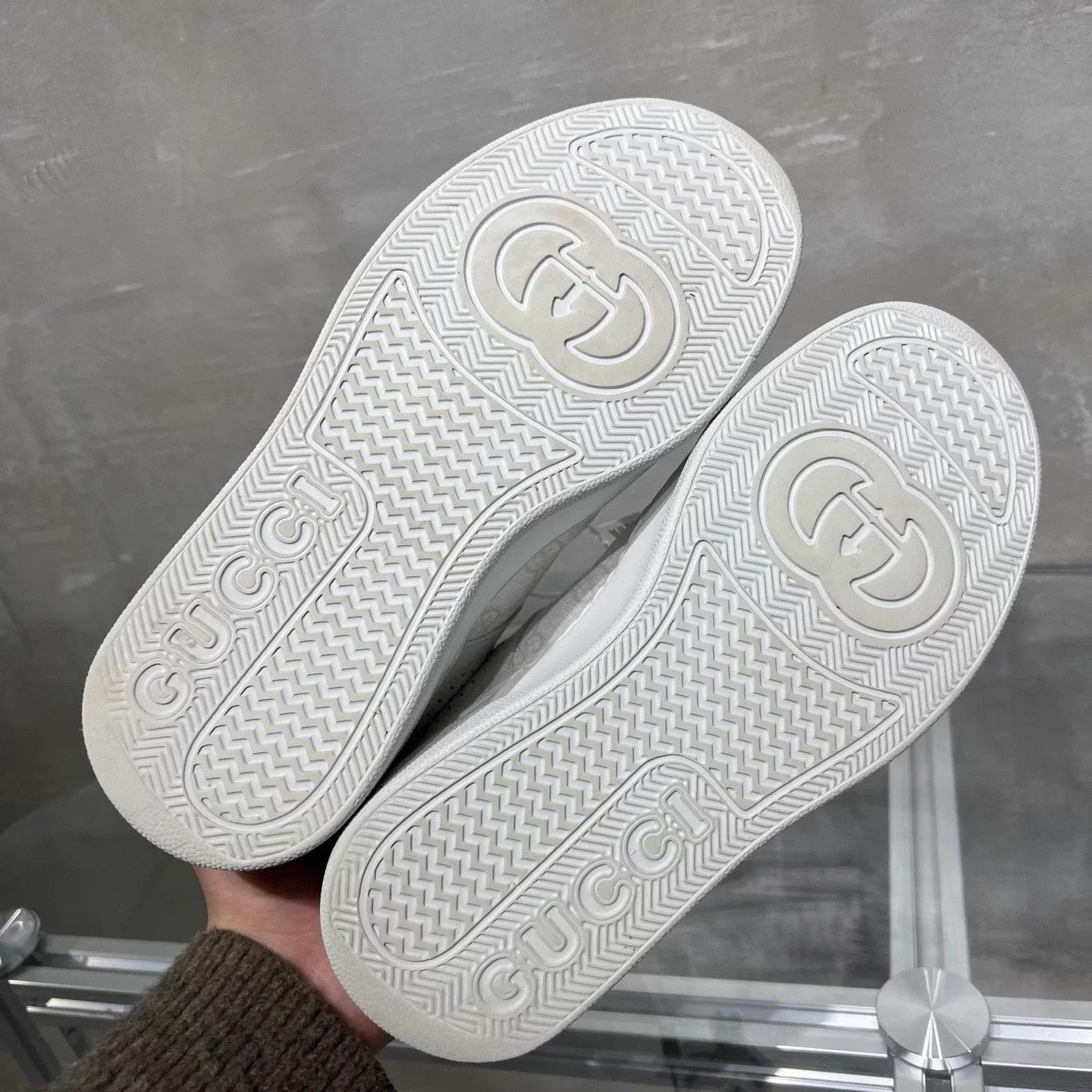 Gucci GUCCI Rhyton Sneakers White & Gray EUR 38 with box Size US 7 / IT 37 - 7 Thumbnail
