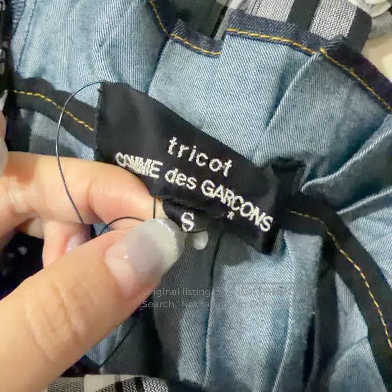 Comme des Garcons Comme des Garcons Plaid and Denim Patchwork Top Size S / US 4 / IT 40 - 4 Thumbnail