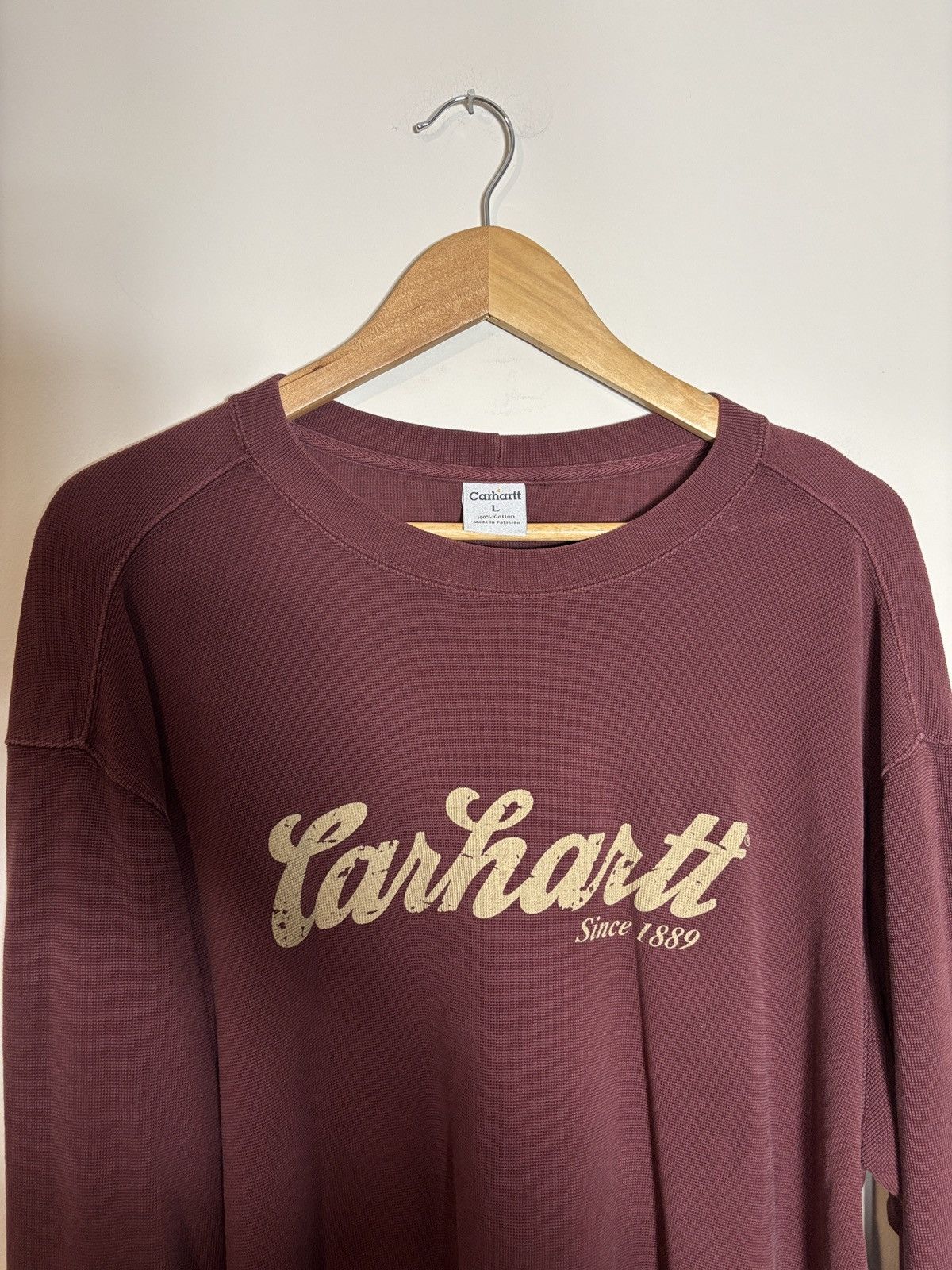 Carhartt Vintage Carhartt Thermal Shirt Distressed Size US L / EU 52-54 / 3 - 2 Thumbnail