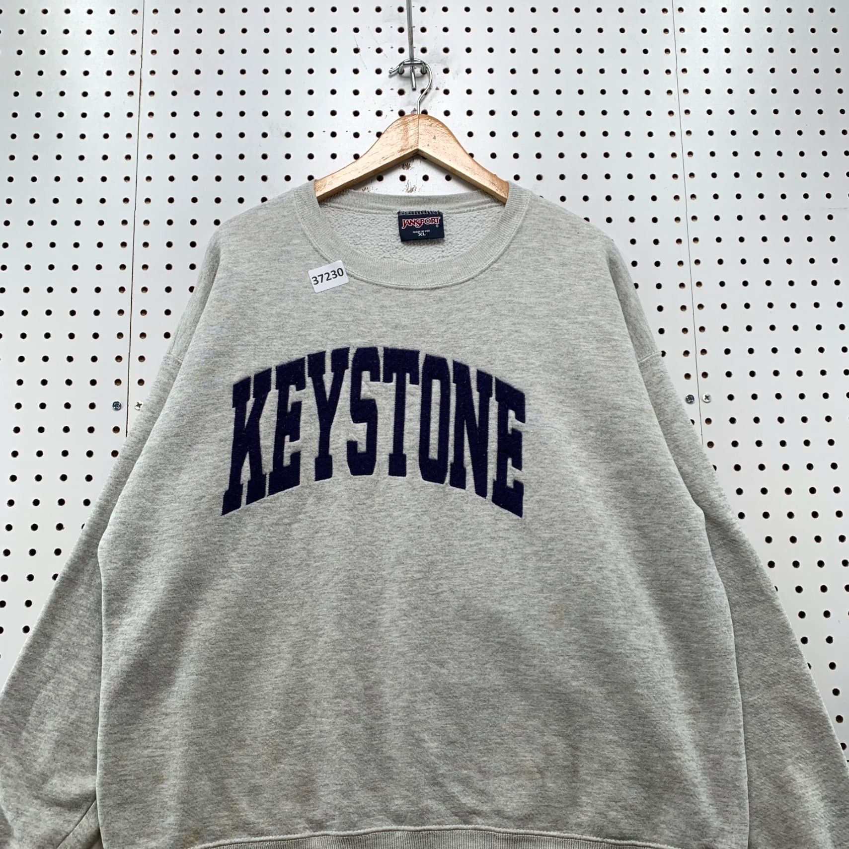 Jansport VINTAGE Keystone Sweatshirt Mens XL Gray JanSport Pullover Crewneck 90s University Graphic Print Size US XL / EU 56 / 4 - 4 Thumbnail