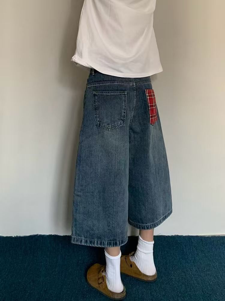 Japanese Brand × Jean Blue street washed vintage denim shorts y2k Size US 32 / EU 48 - 3 Thumbnail