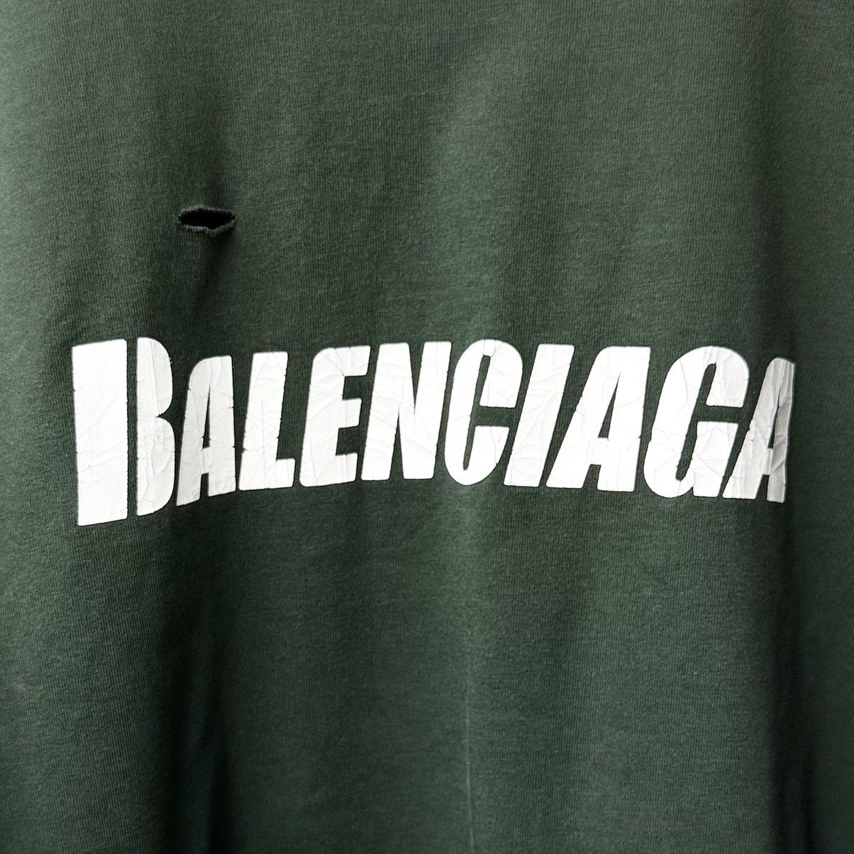 Balenciaga Balenciaga Vintage Capital Pine Green T-Shirt Size US S / EU 44-46 / 1 - 2 Thumbnail