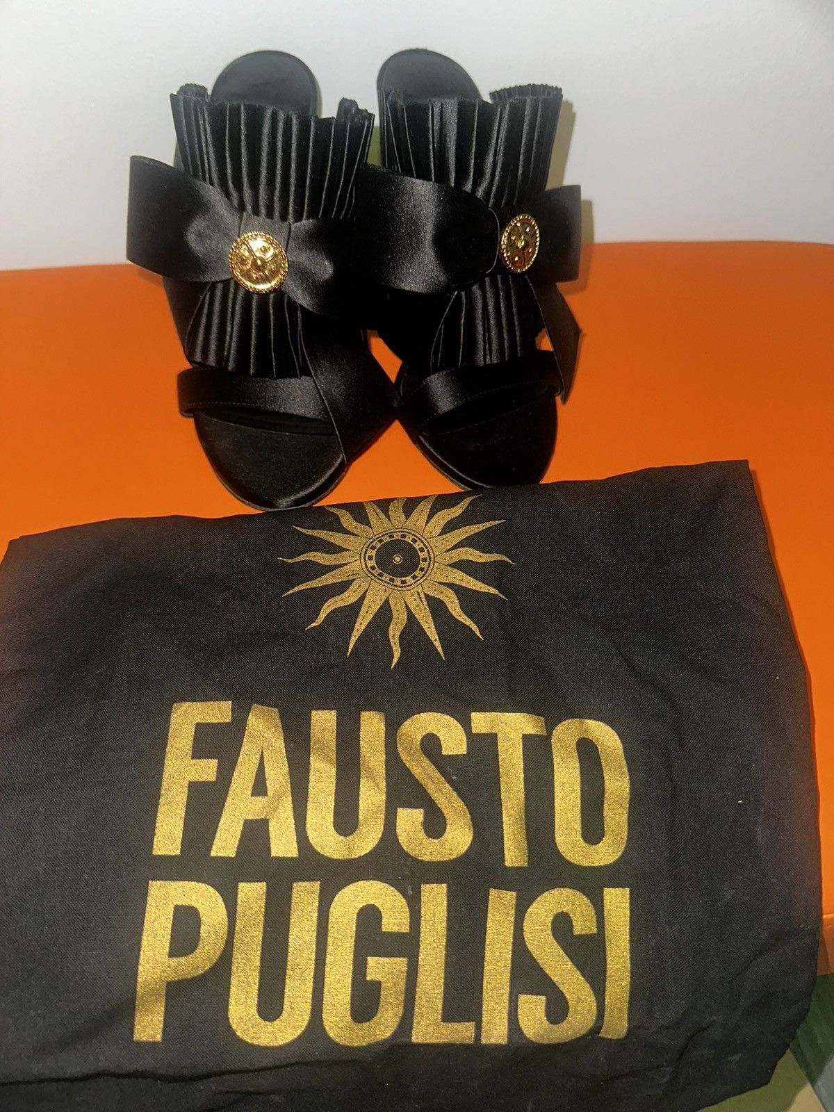 Designer Fausto Puglisi black pumps Size US 6 / IT 36 - 4 Thumbnail