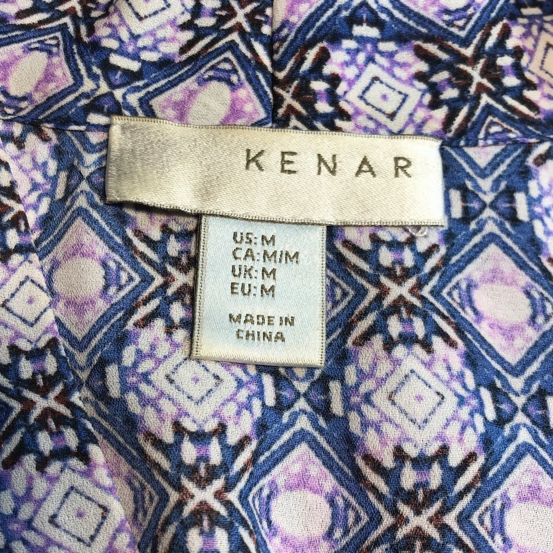 Other Kenar Geometric V-neck Sleeveless Summer Blouse M Size M / US 6-8 / IT 42-44 - 3 Thumbnail