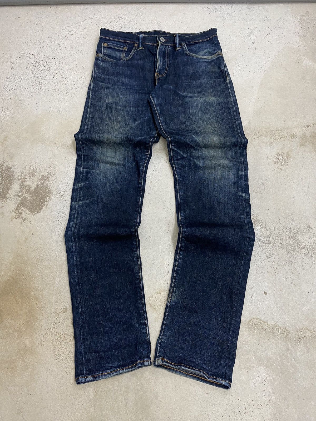Japanese Brand × Levi's Levis 508 K445 Blue Jean Washed Distress Slim Fit Style Size US 31 - 1 Thumbnail