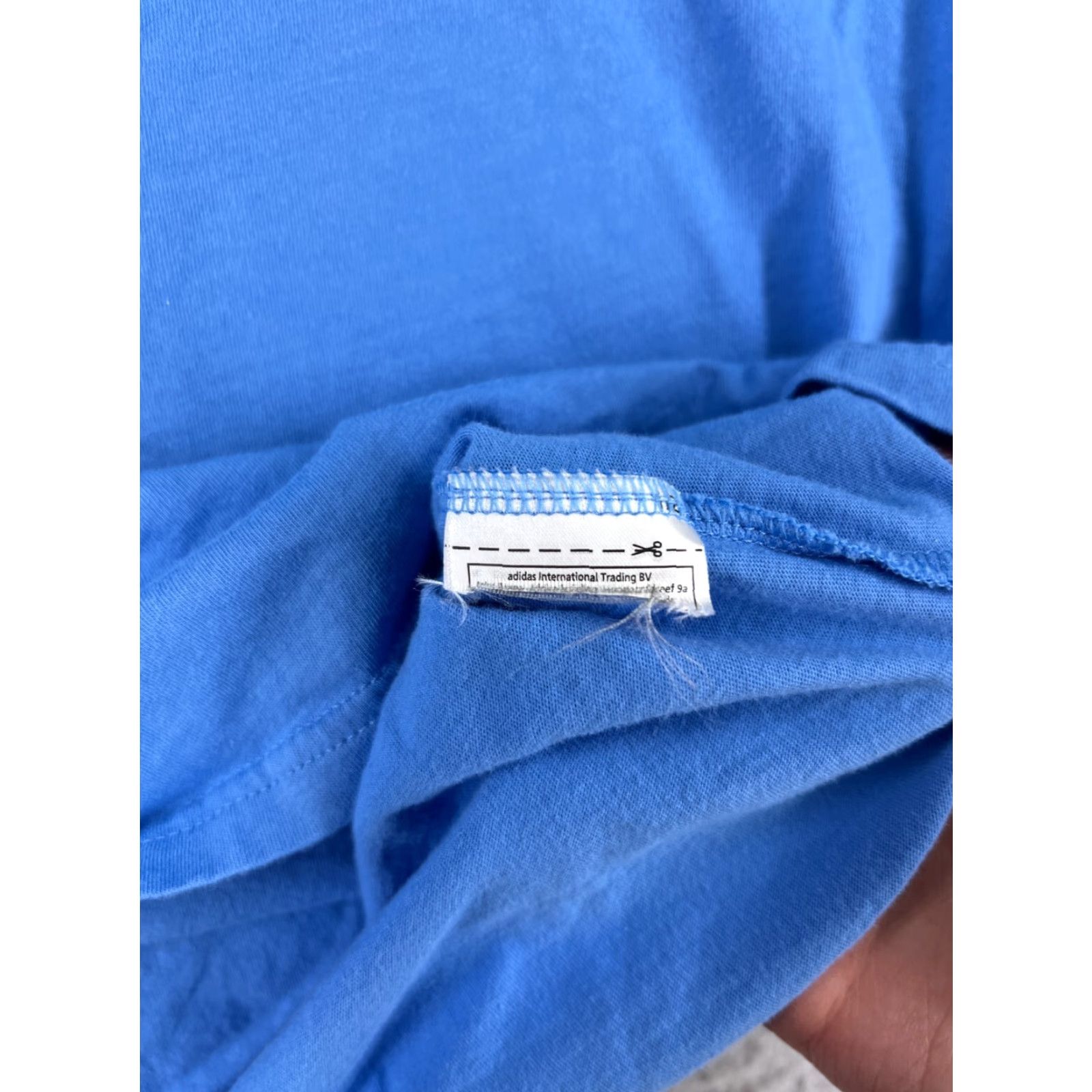 Adidas Adidas Shirt Mens XL Blue Short Sleeve Crew Neck Cotton Logo Size US XL / EU 56 / 4 - 5 Thumbnail