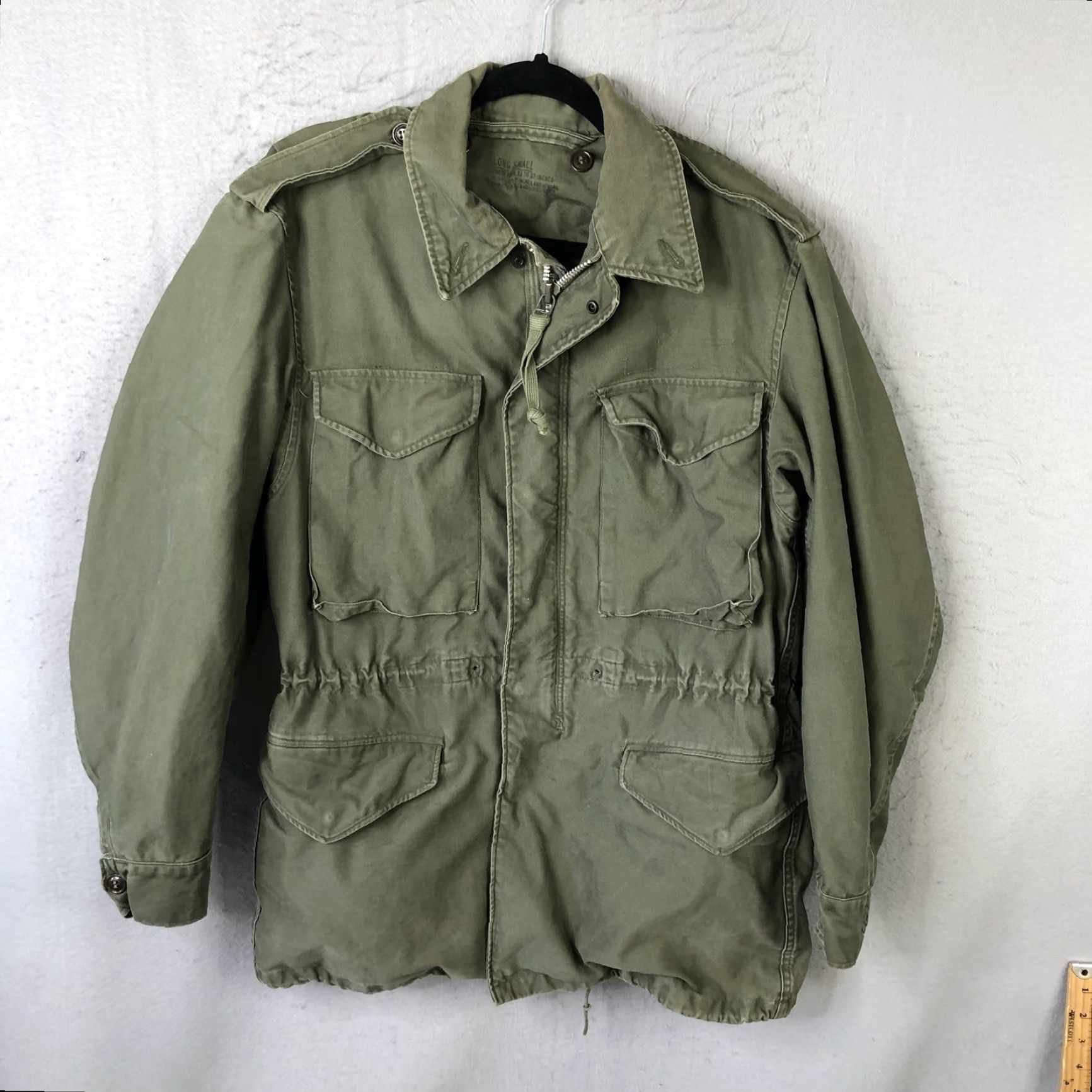 Vintage VINTAGE Field Jacket Mens ST Long Small Green Canvas Military OG Pockets Army Size US S / EU 44-46 / 1 - 2 Thumbnail
