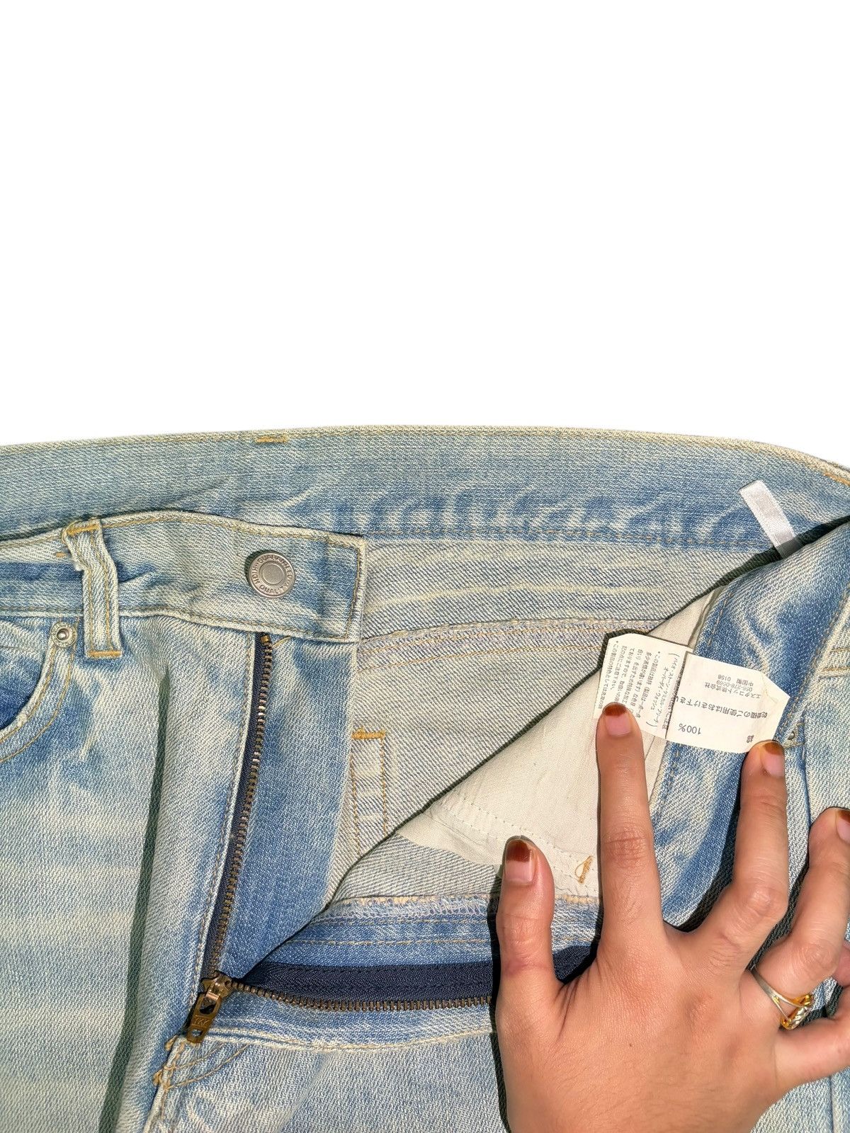 Ksubi Vintage Japanese Brand Faded Wash Distressed Jeans Size 32" / US 10 / IT 46 - 5 Thumbnail