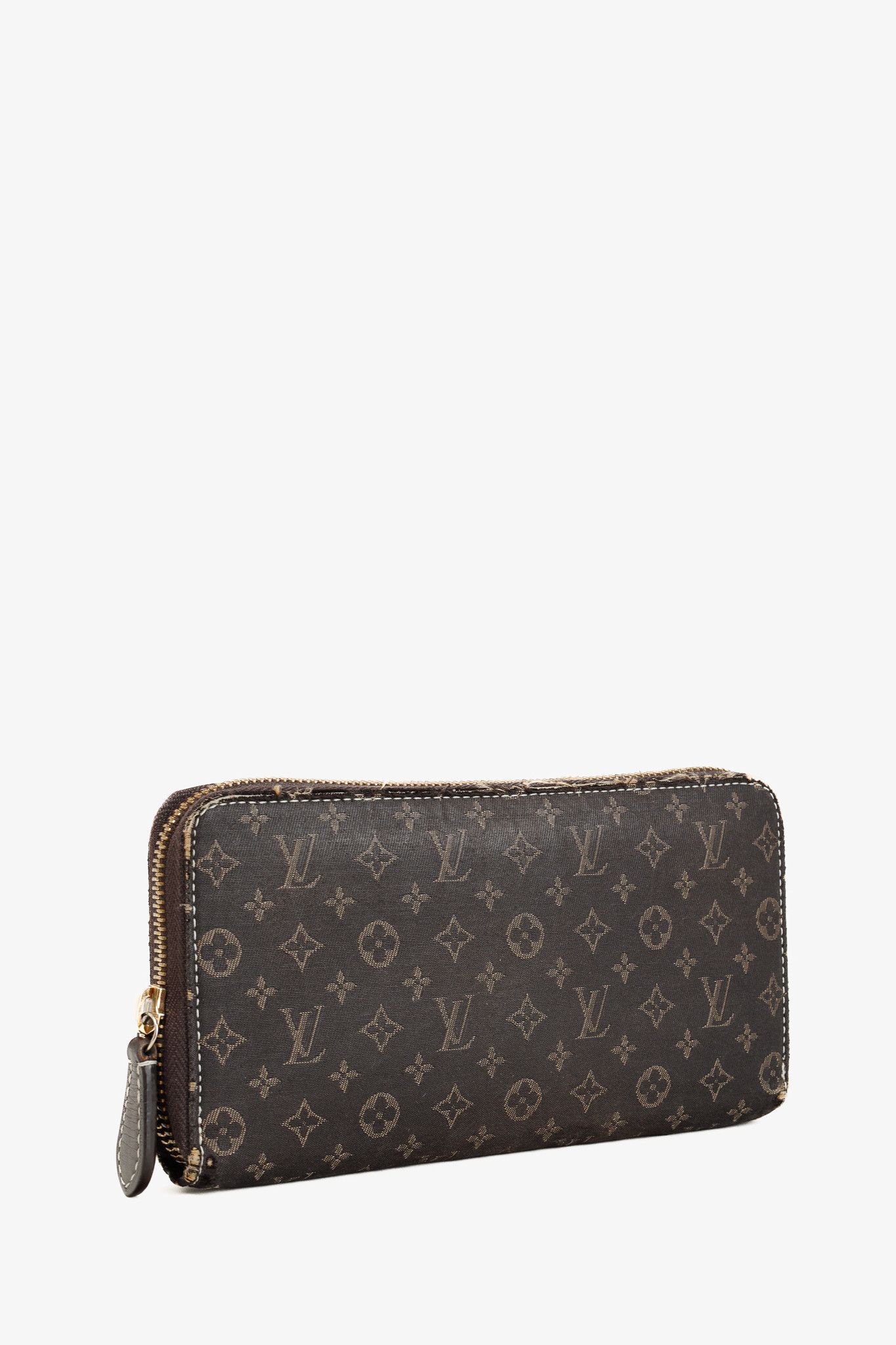 Louis Vuitton Louis Vuitton Zippy Fusain Idylle Mini Lin Monogram Wallet Size ONE SIZE - 2 Thumbnail