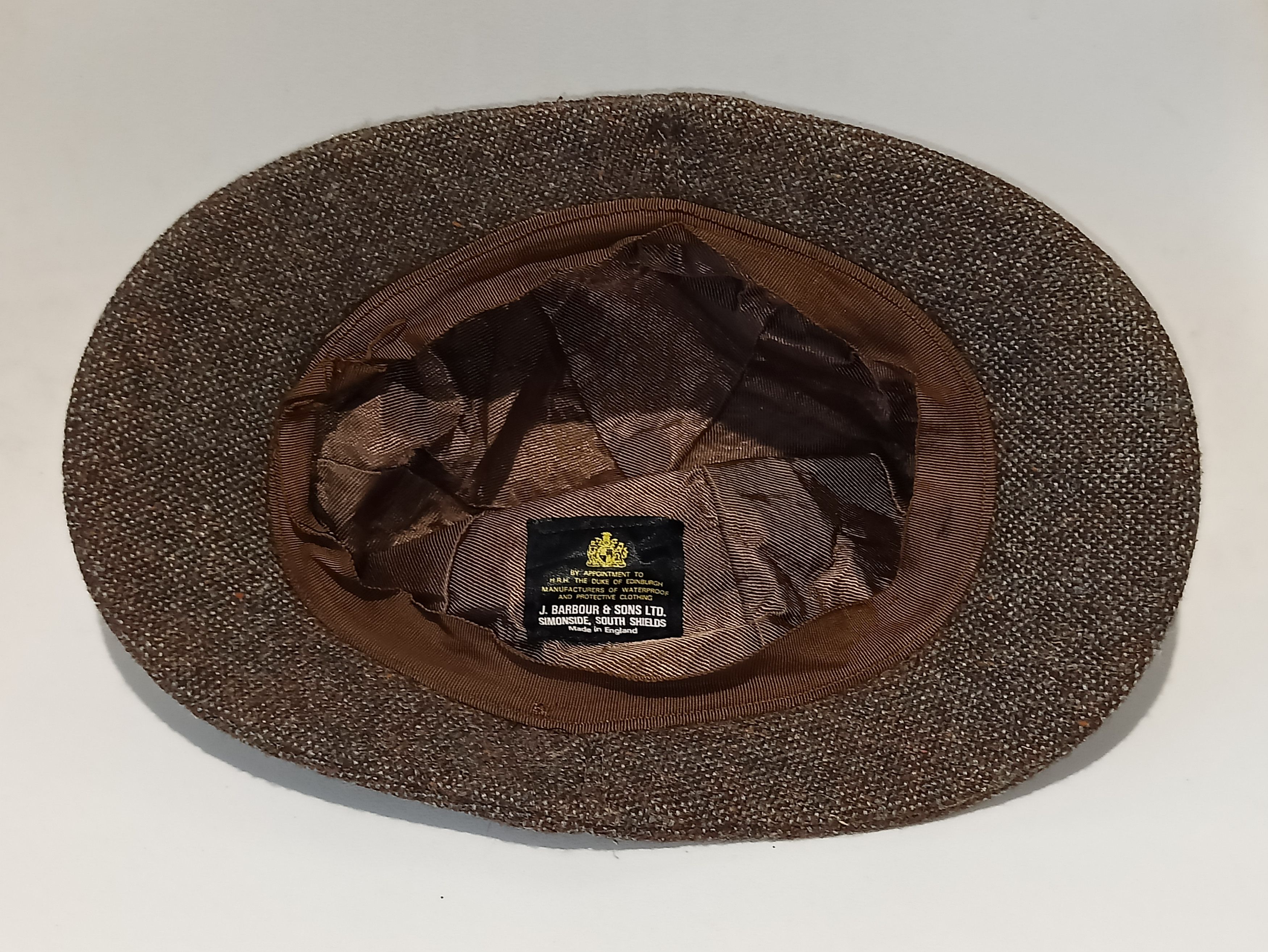Barbour × Vintage Barbour Wool Tweed Hat 70s Size ONE SIZE - 4 Thumbnail