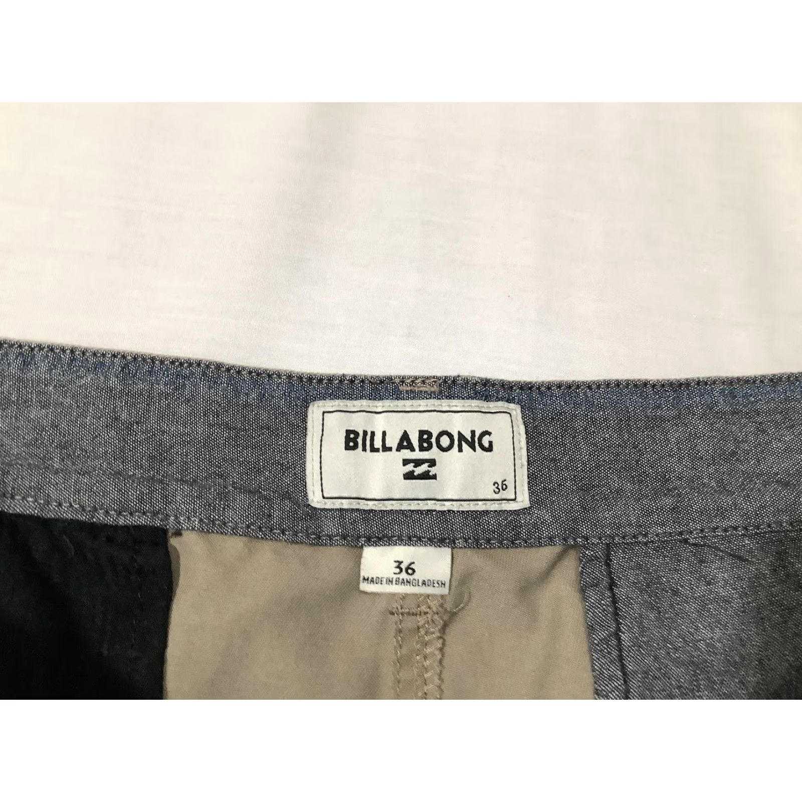 Billabong VINTAGE Billabong Shorts Mens 36 Beige Chino Flat Front Casual Logo Pockets Summer Mens Size US 36 / EU 52 - 5 Thumbnail