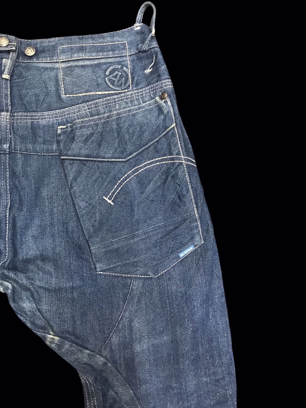 G-Star 💥AVANT GARDE💥GSTAR RAW HI CROTCH SKINNY CURVED DENIM F167 Size US 35 - 13 Thumbnail