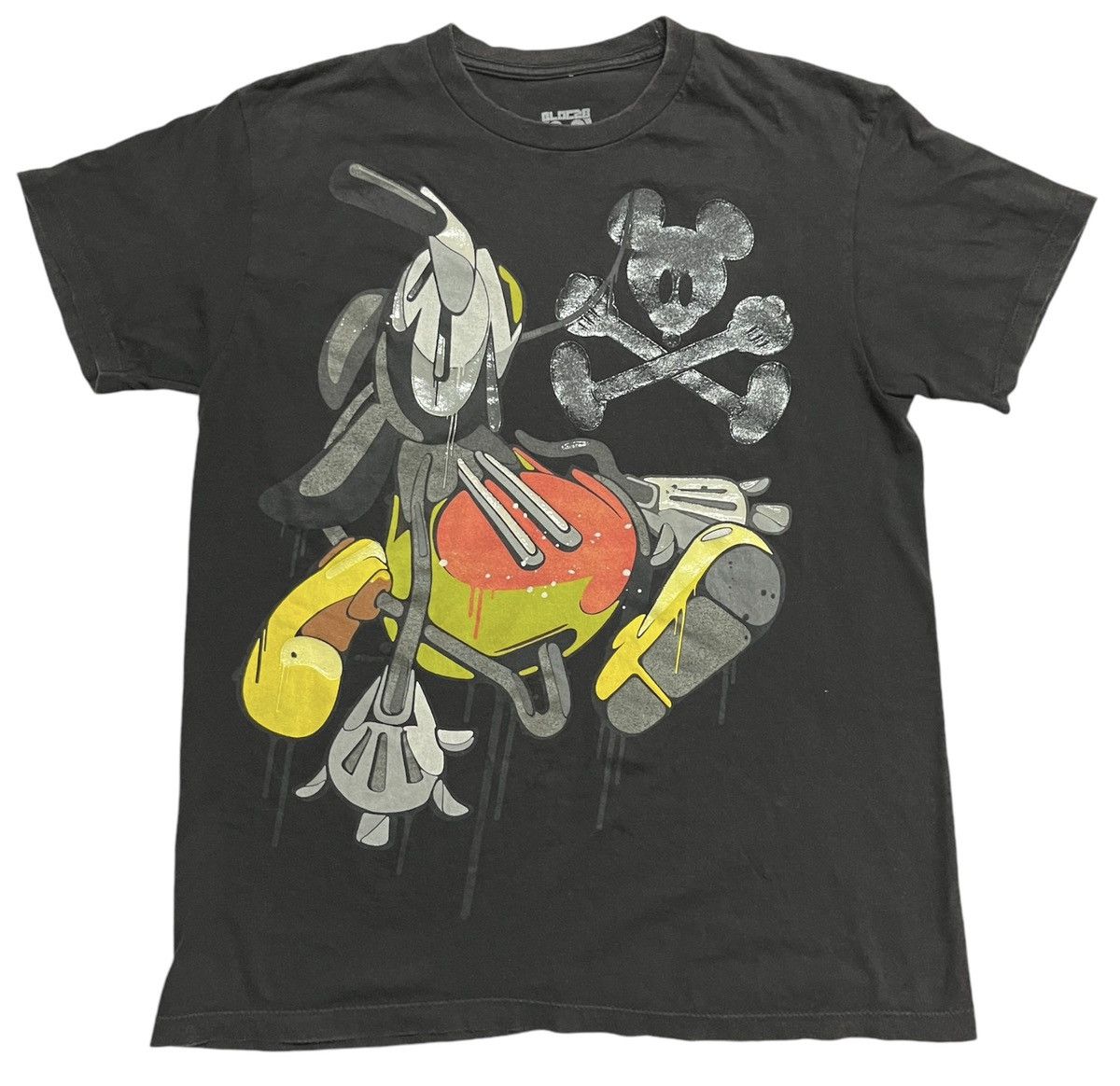 Disney × Mickey Mouse × Vintage Bloc28 X Mickey Mouse Acid Drip/Abstract T Shirt Size US S / EU 44-46 / 1 - 1 Thumbnail